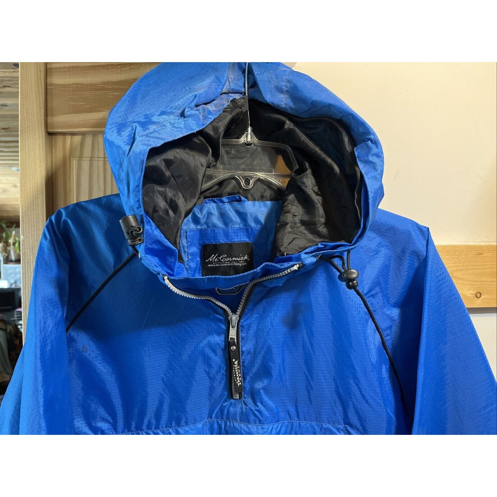 One of These Days VTG McCormick Distilling Co Jacket Azul Anorak Mens L Blue Size US L / EU 52-54 / 3 - 4 Thumbnail