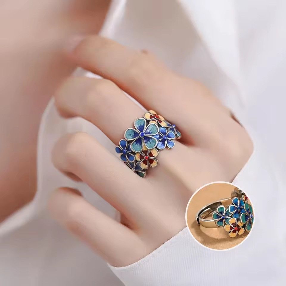 Jewelry Multicolor Adjustable Ring Size ONE SIZE - 5 Thumbnail