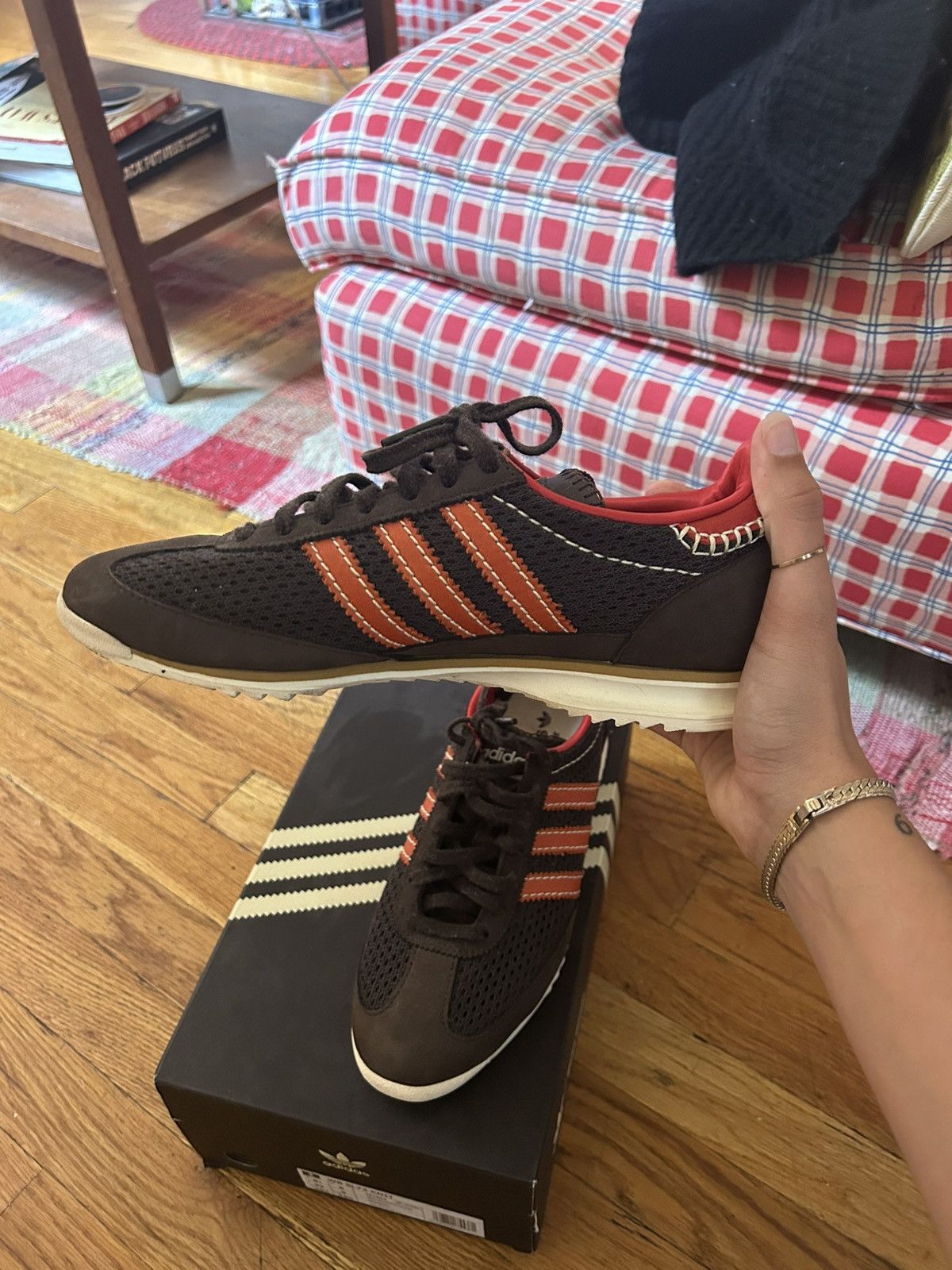 Adidas × Wales Bonner Adidas x Wales Bonner - SL72 Knit Dark Brown Size US 8.5 / EU 41-42 - 3 Thumbnail