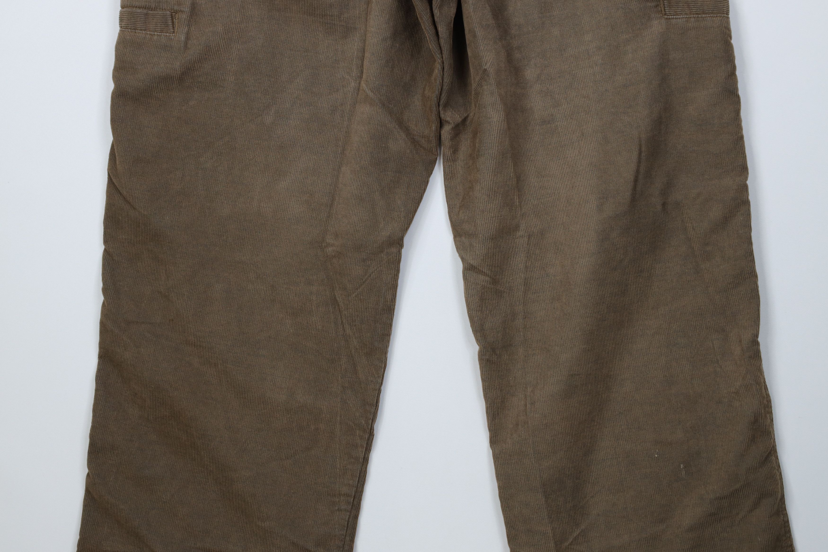 Vintage Vintage 90s Streetwear Wide Leg Corduroy Cargo Pants Beige Size US 34 / EU 50 - 11 Thumbnail