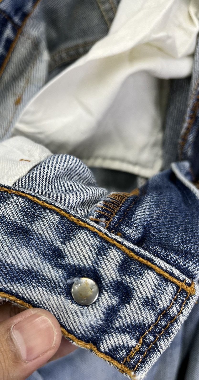 Levi's Vintage 90s Levi's Rare Trashed Punk Jeans Denim Pants Size US 30 / EU 46 - 10 Thumbnail