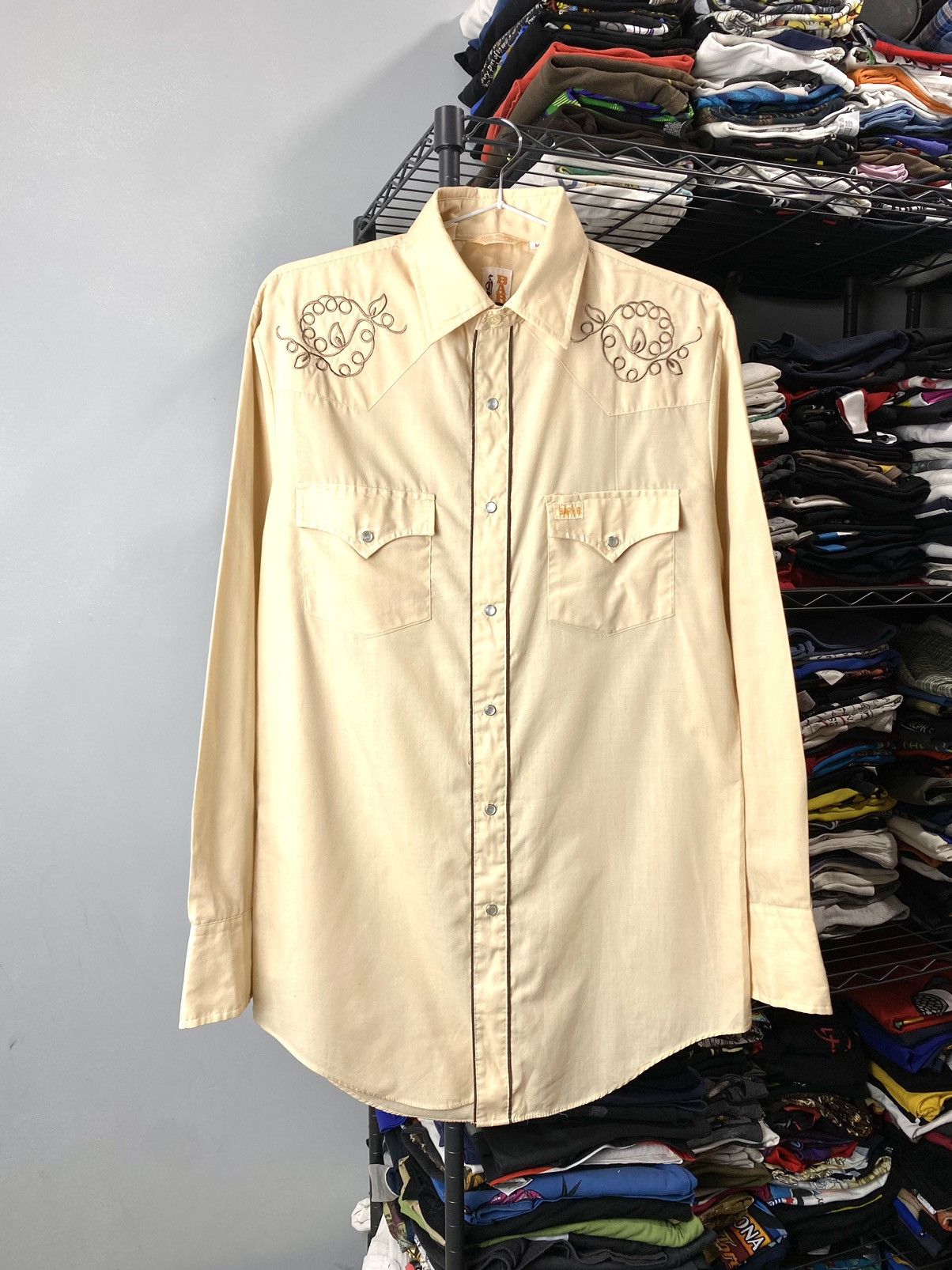 Vintage Rare! 1970’s Vintage BAR B Western Wear Shirt Size US M / EU 48-50 / 2 - 1 Thumbnail