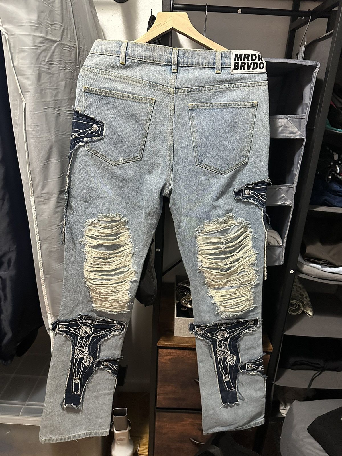 Who Decides War Who Decides War Destroyed Jeans Size US 32 / EU 48 - 6 Thumbnail