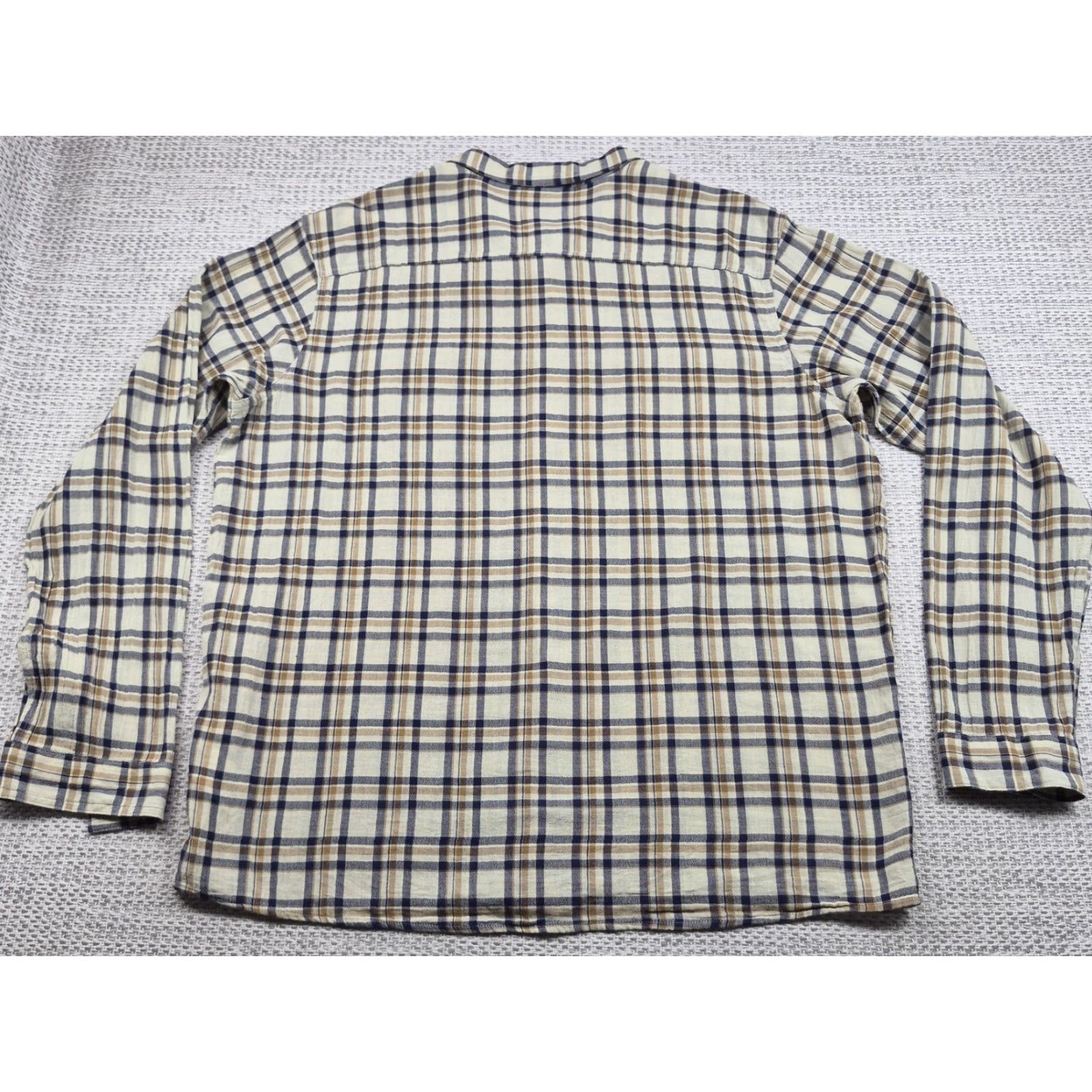 Patagonia Patagonia Button Up Shirt Mens 2XL Beige Plaid Cotton Long Sleeve Hipster Size US XXL / EU 58 / 5 - 7 Thumbnail