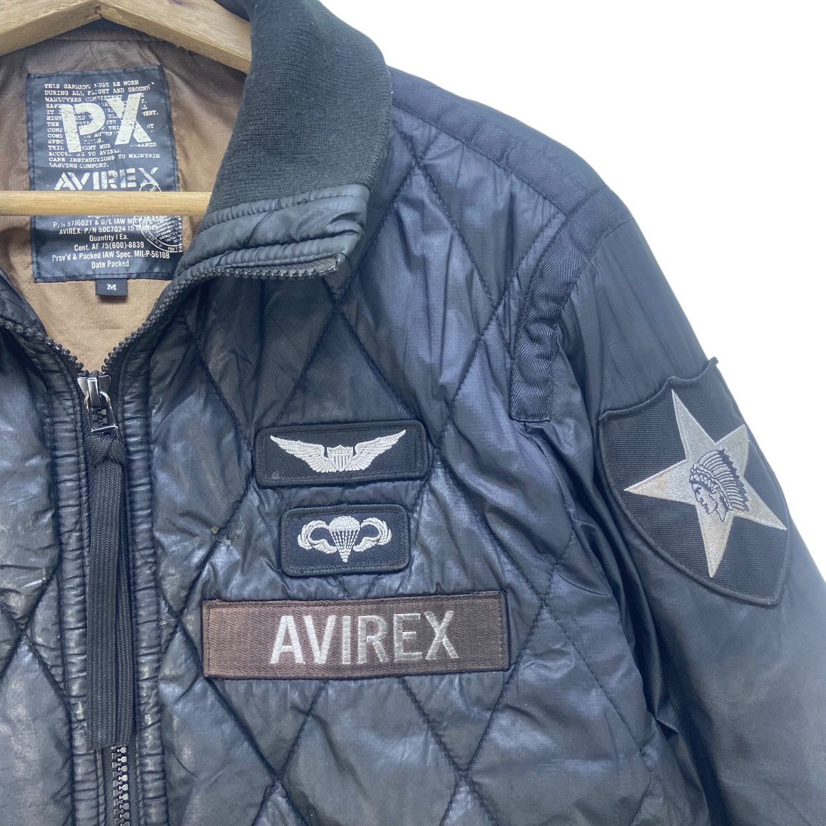 Avirex Avirex Quilted Bomber Style Jacket Size US S / EU 44-46 / 1 - 3 Thumbnail