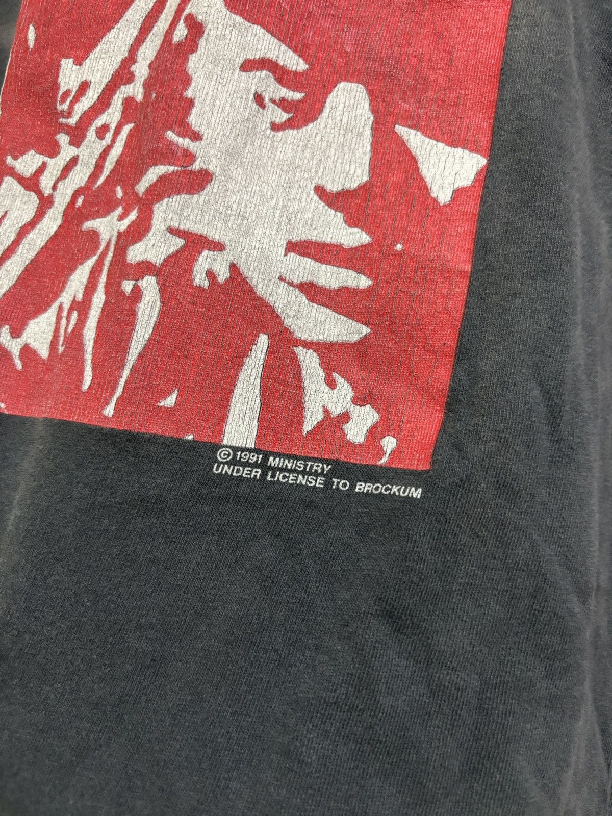 Band Tees vintage distressed sun faded ministry 1991 burning inside Size US L / EU 52-54 / 3 - 6 Thumbnail