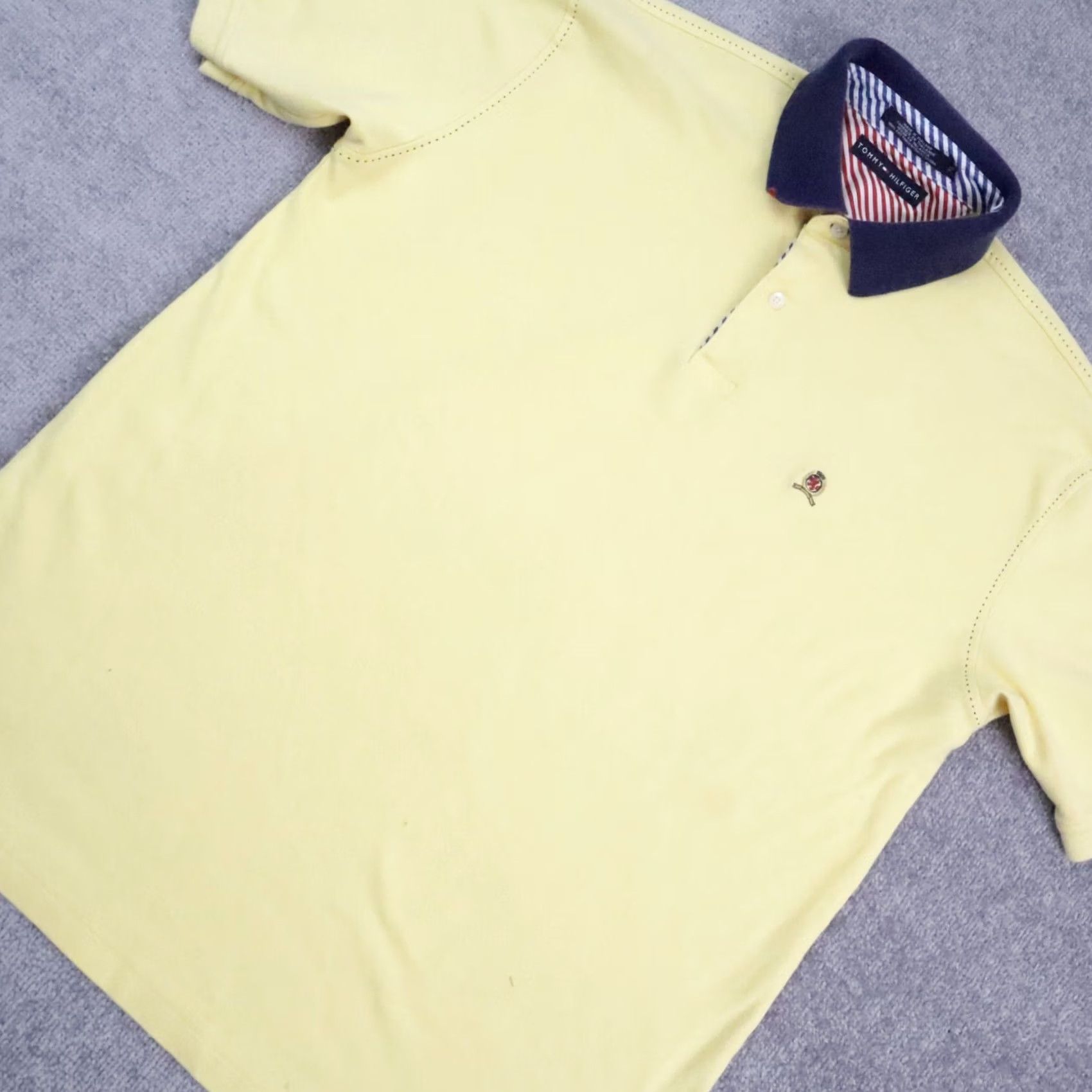 Tommy Hilfiger Tommy Hilfiger XL Yellow Short Sleeve Polo Shirt Size US XL / EU 56 / 4 - 6 Thumbnail