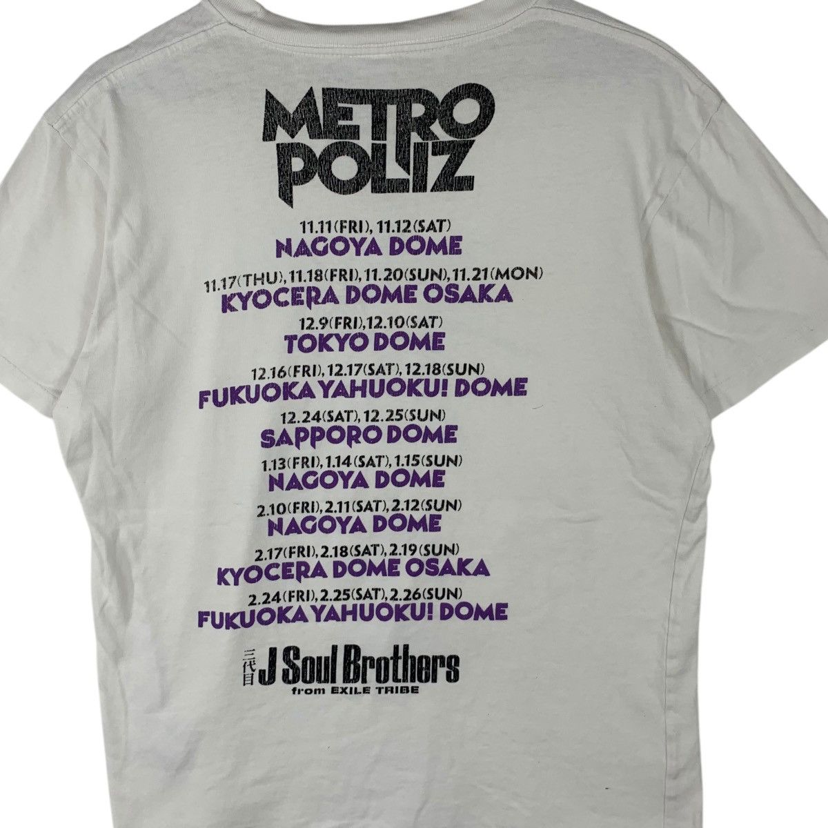 Band Tees J SOUL BROTHERS Exile Tribe Metro Poliz Tour Tee Shirt Top Size M / US 6-8 / IT 42-44 - 6 Thumbnail