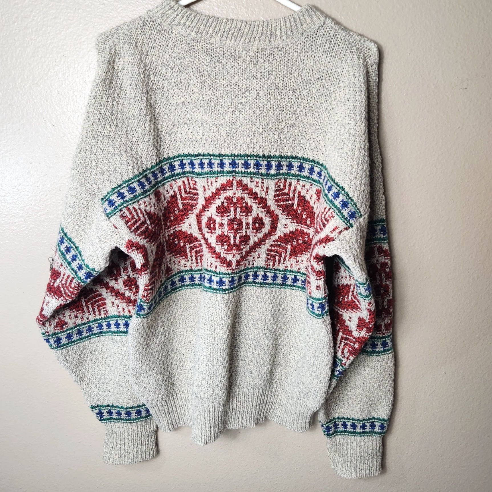 American Eagle Outfitters VINTAGE American Eagle Outfitters Mens |L| Wool Blend Fair Isle Nordic Knit Crew Neck Sweater Shirt Size US L / EU 52-54 / 3 - 5 Thumbnail