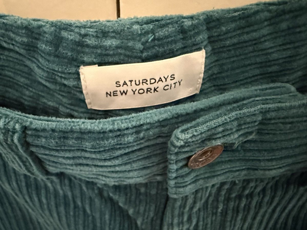 Saturdays NYC Saturdays NYC corduroy carpenter pants, teal Size US 36 / EU 52 - 6 Thumbnail