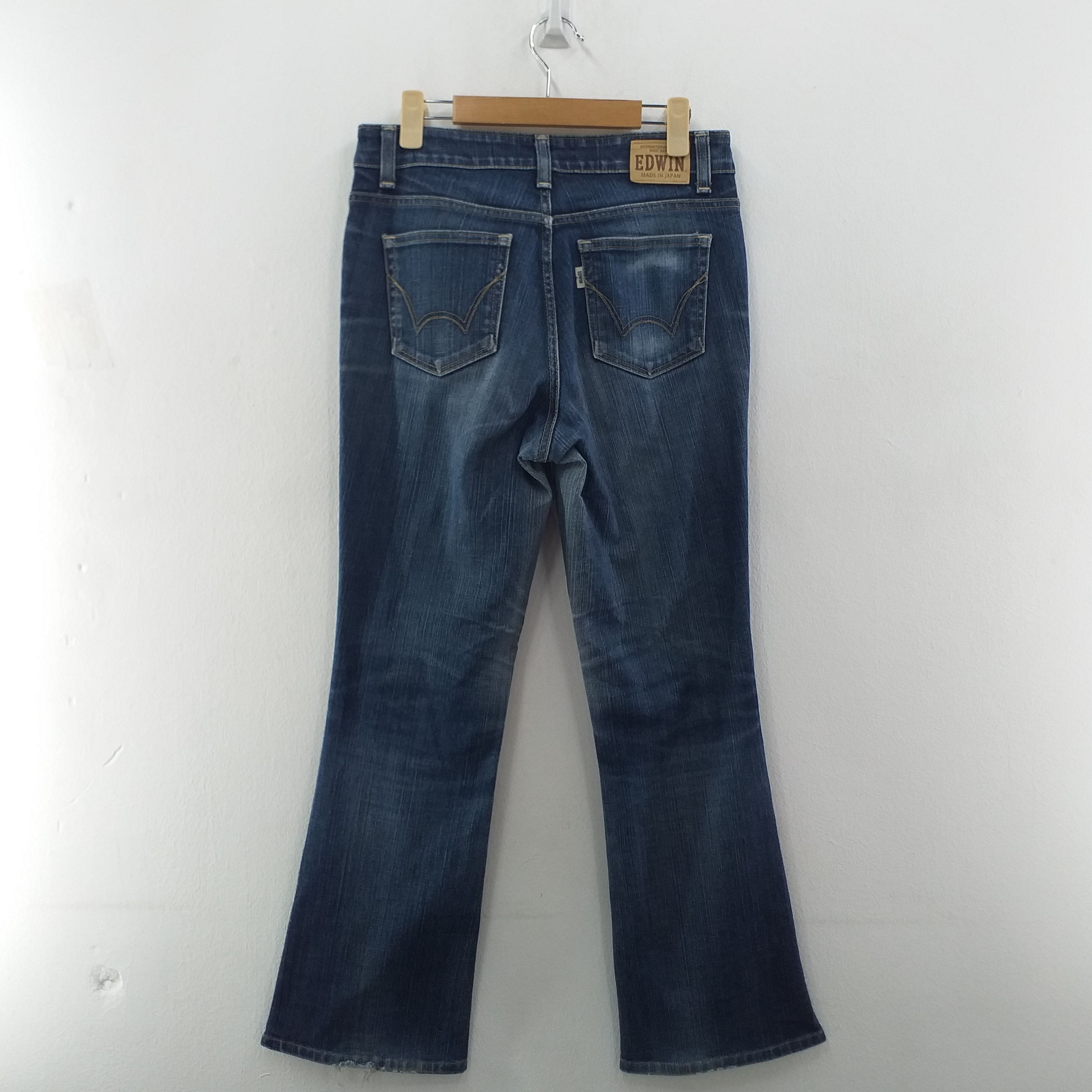 If Six Was Nine Vintage Edwin Distressed Flare Denim 31x30 -JN019 Size US 31 - 2 Thumbnail