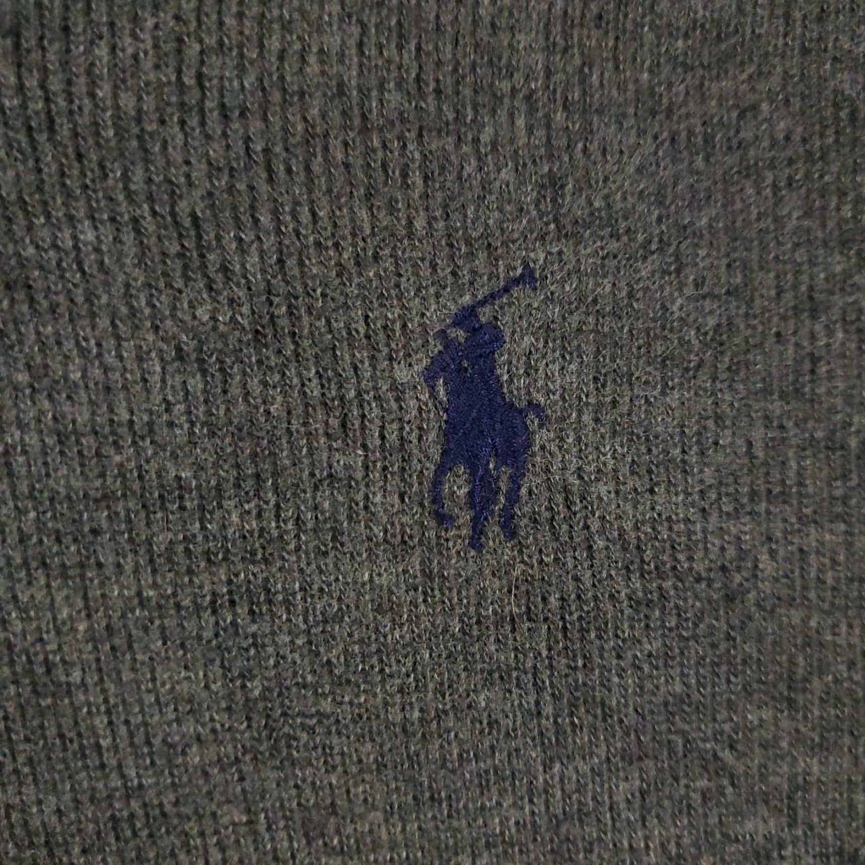 Ralph Lauren Ralph Lauren Gray Pony Sweater Mens Medium Long Sleeve Collared Pullover Size US M / EU 48-50 / 2 - 3 Thumbnail