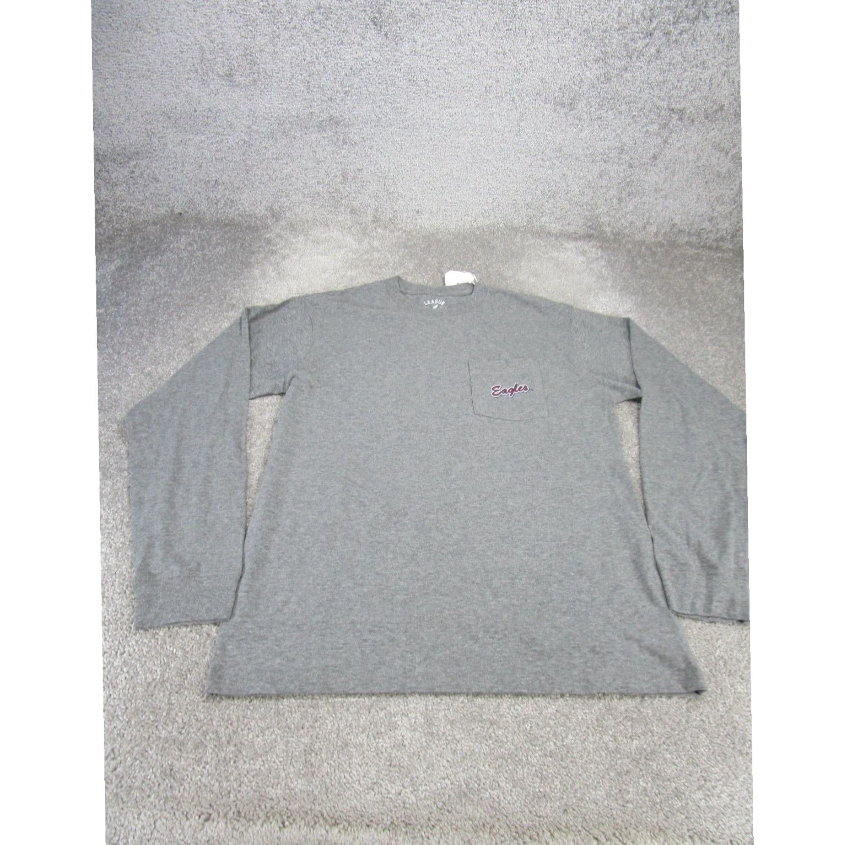 Vintage League Mens Large Gray Long Sleeved Tee Shirt Extra Large XL Size US L / EU 52-54 / 3 - 1 Thumbnail