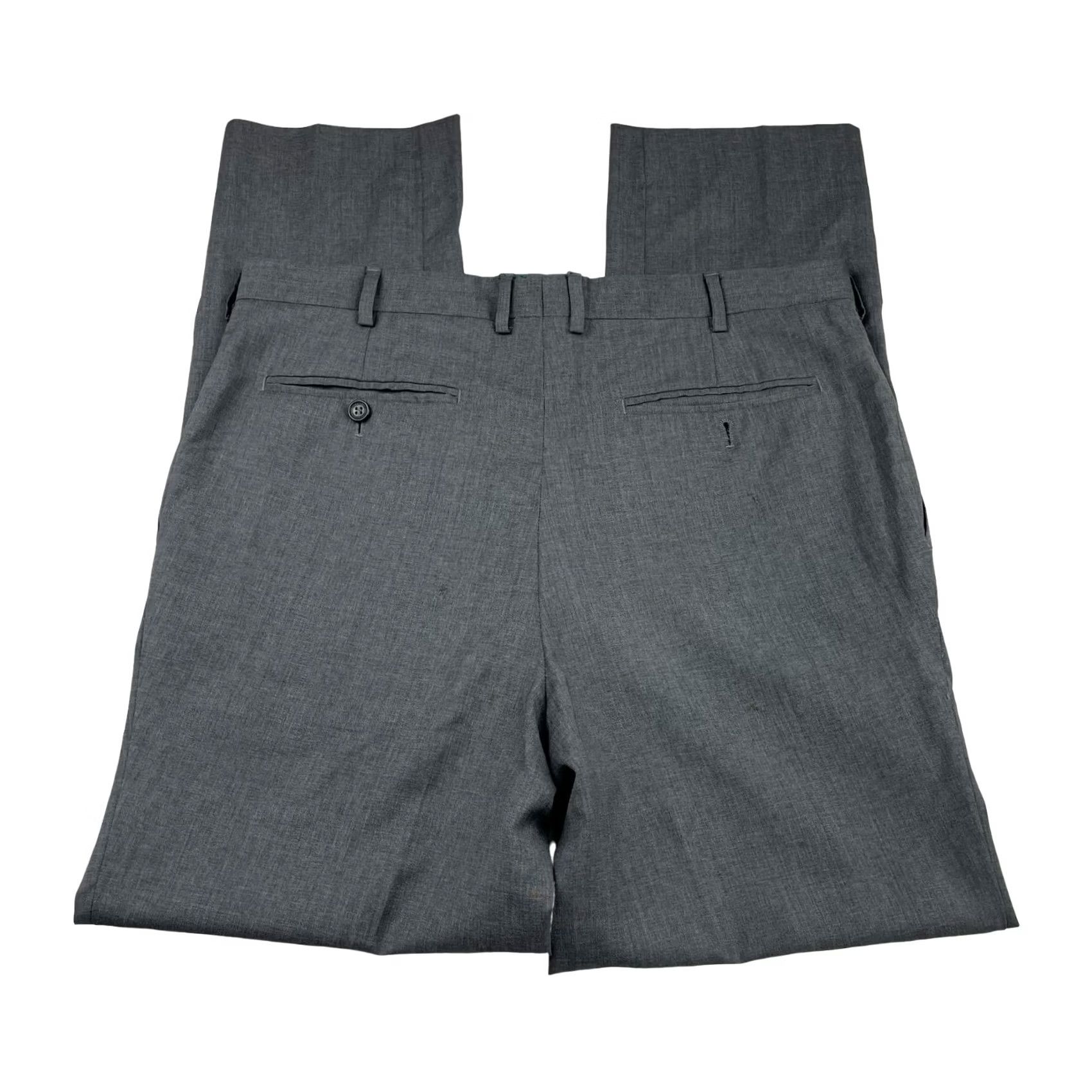 Valentino Valentino Men’s Dress Pants Gray 100% Wool Flat Front 34x30 Italy Mens Straight Pants Size US 34 / EU 50 - 3 Thumbnail