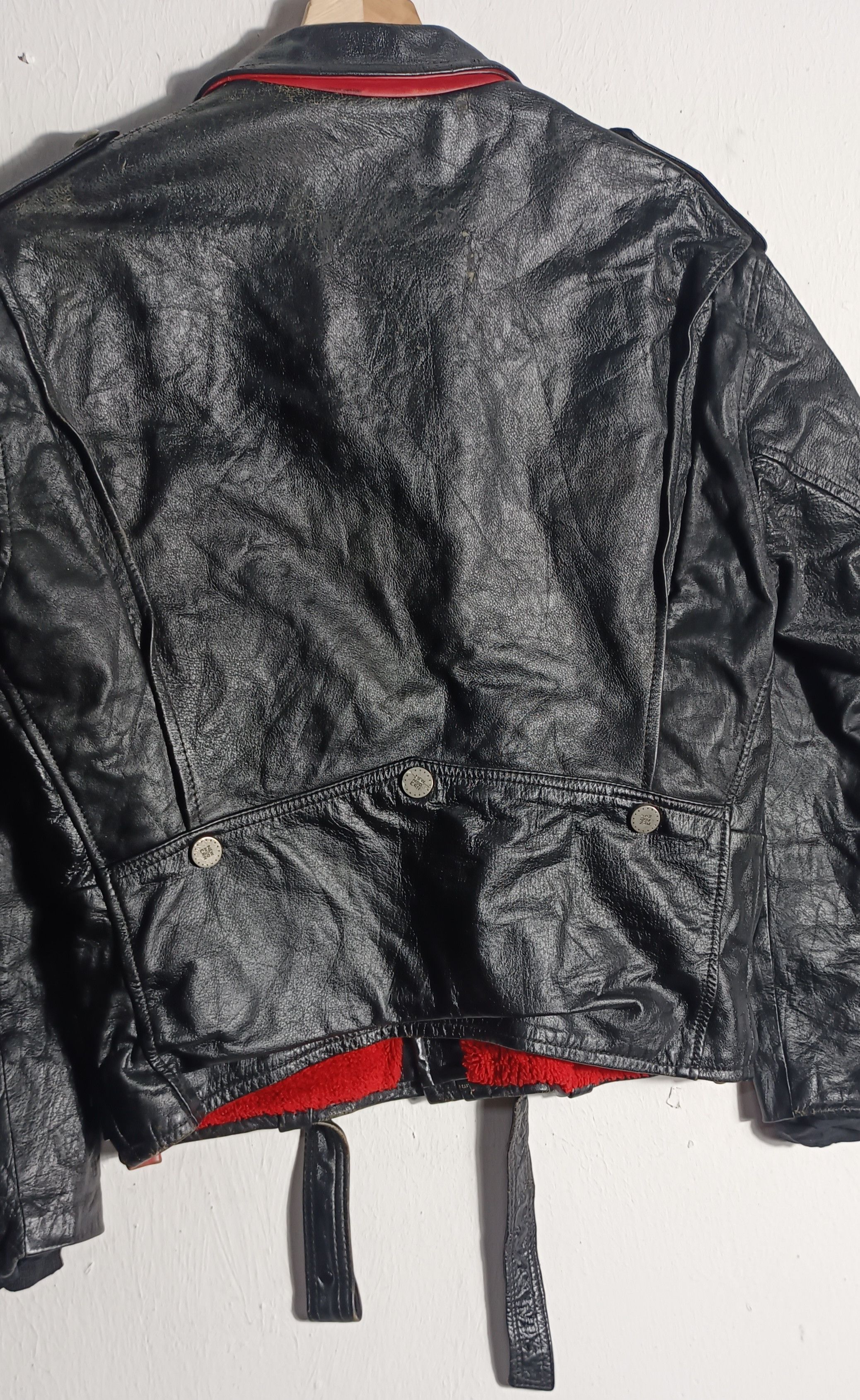 If Six Was Nine Vtg 1980s💥New Paris Bikers Leather Jacket Size US M / EU 48-50 / 2 - 16 Thumbnail