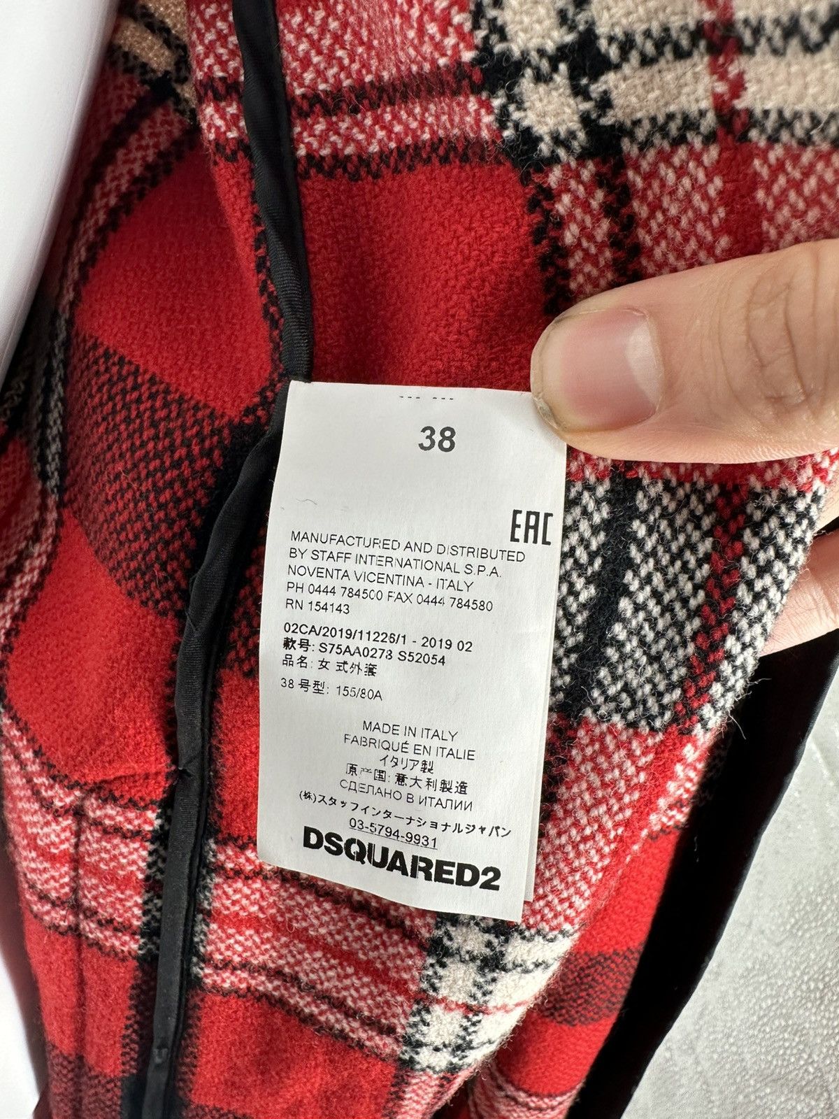 Dsquared2 DSquared2 Wool Plaid Trench Coat Size XS / US 0-2 / IT 36-38 - 11 Thumbnail