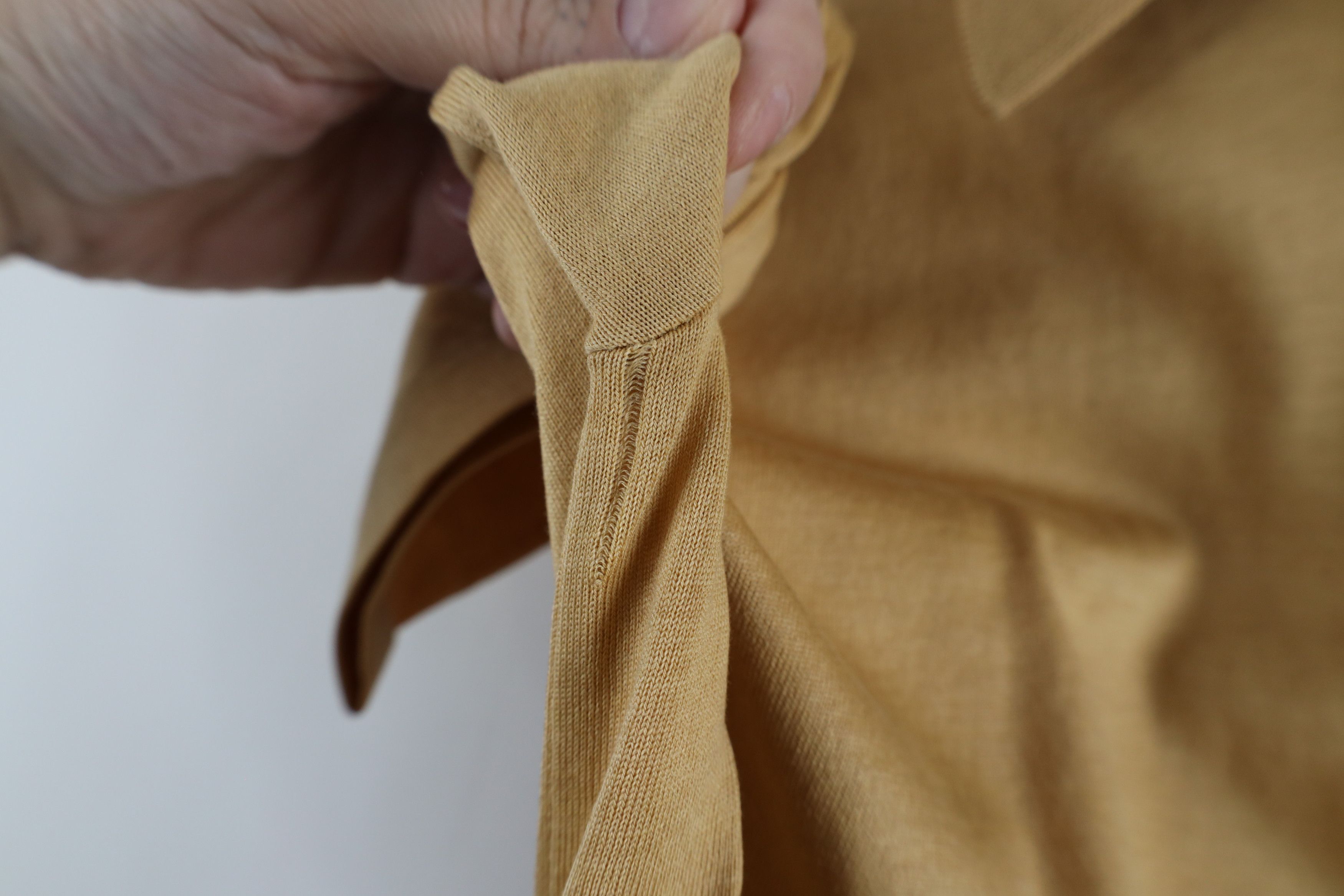 Vintage Vintage 70s Streetwear Knit Collared Pocket Polo Shirt Beige Size US S / EU 44-46 / 1 - 5 Thumbnail
