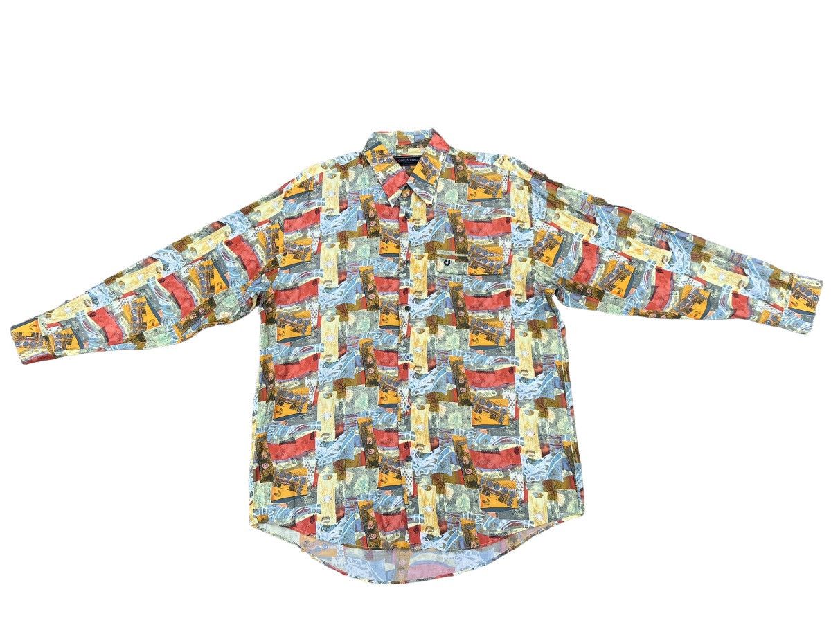 Charles Jourdan Vintage Charles Jourdan Monsieur Novelty Abstract Art Shirt Size US L / EU 52-54 / 3 - 1 Thumbnail