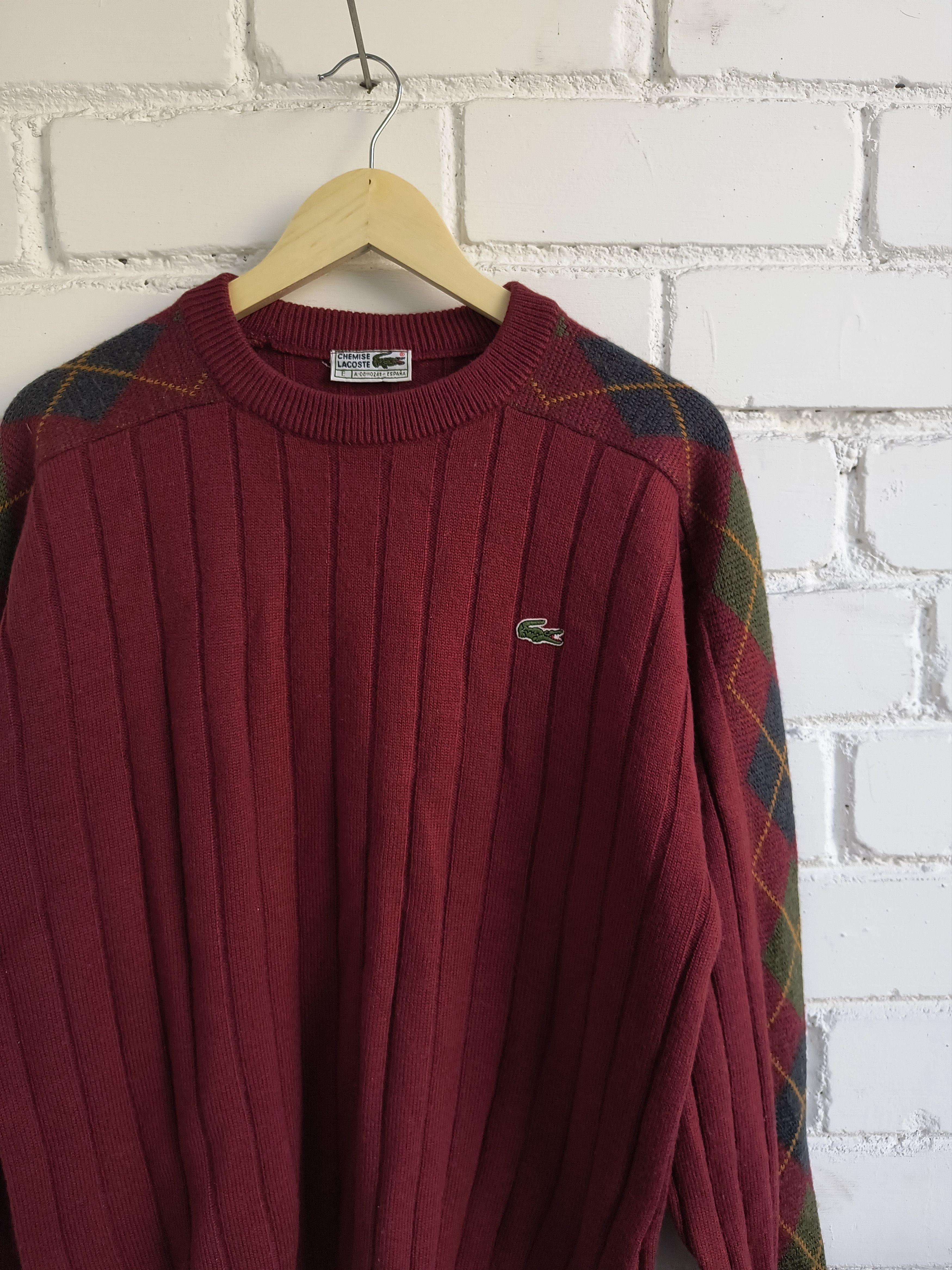 Lacoste Vintage Lacoste Cable Knit Sweater Size US L / EU 52-54 / 3 - 1 Thumbnail