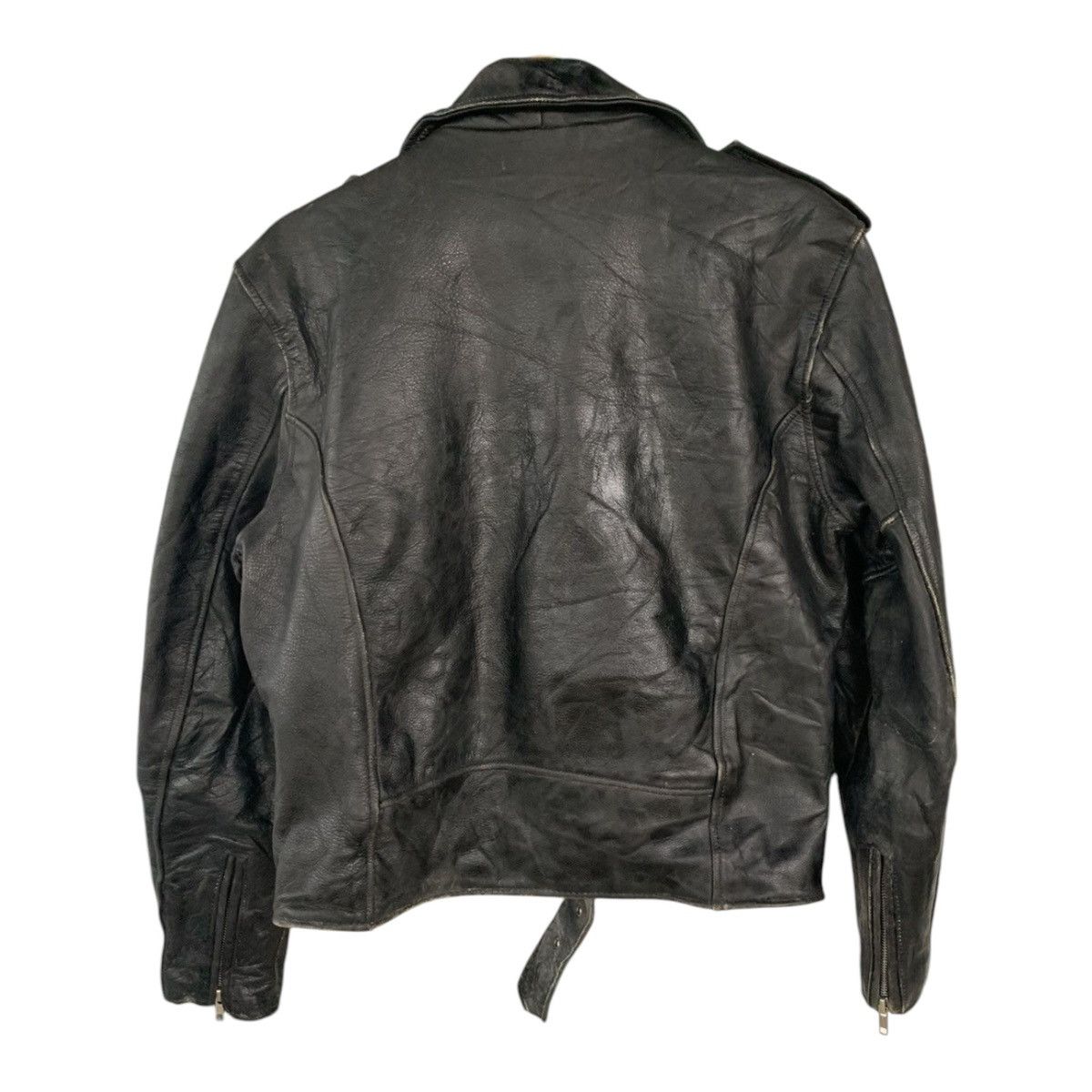 Japanese Brand ECHT Double Collar Leather Jacket Size US M / EU 48-50 / 2 - 2 Thumbnail