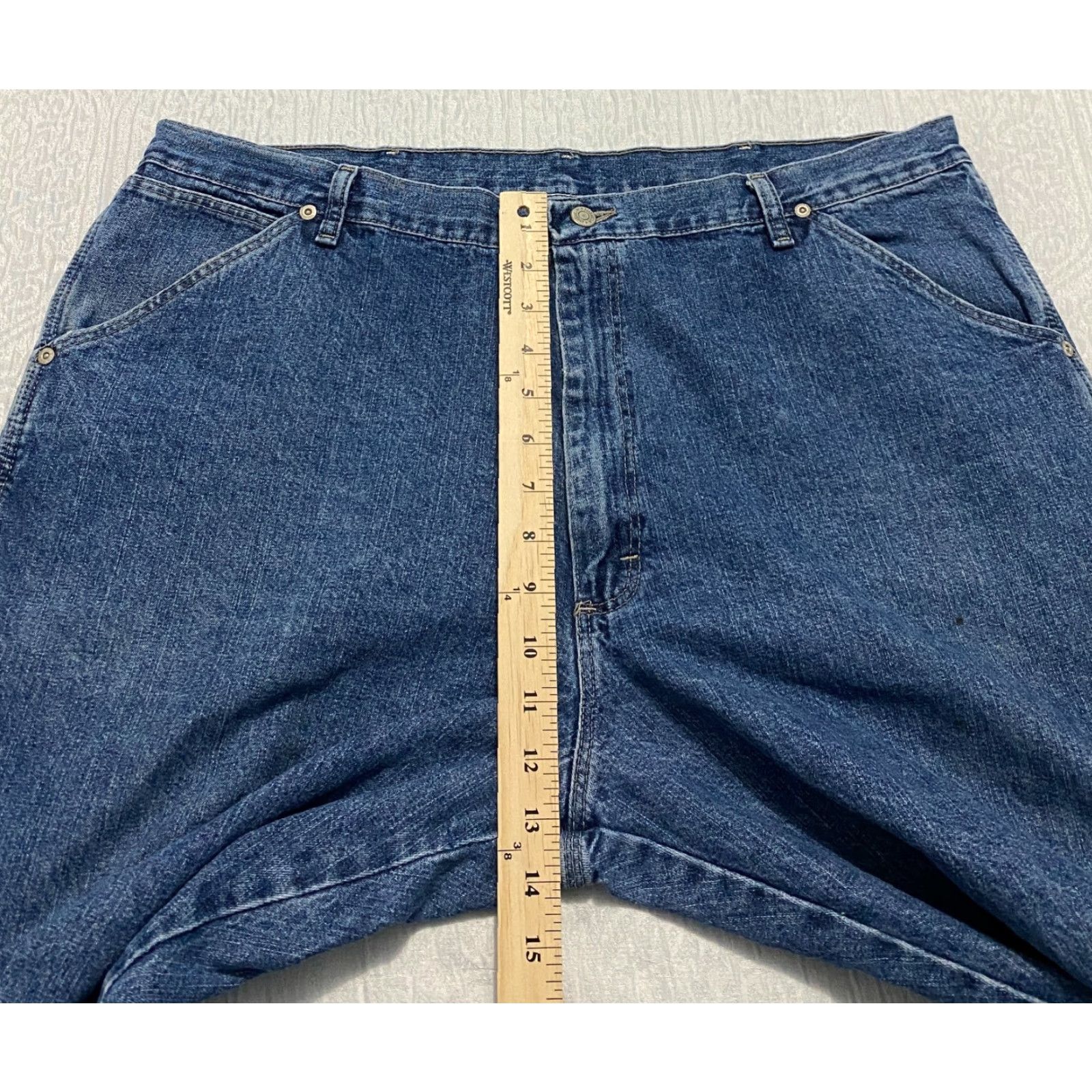 Wrangler VINTAGE Wrangler Hero Carpenter Jeans Mens Size 40x30 Blue Straight Wide-Leg Size US 40 / EU 56 - 7 Thumbnail