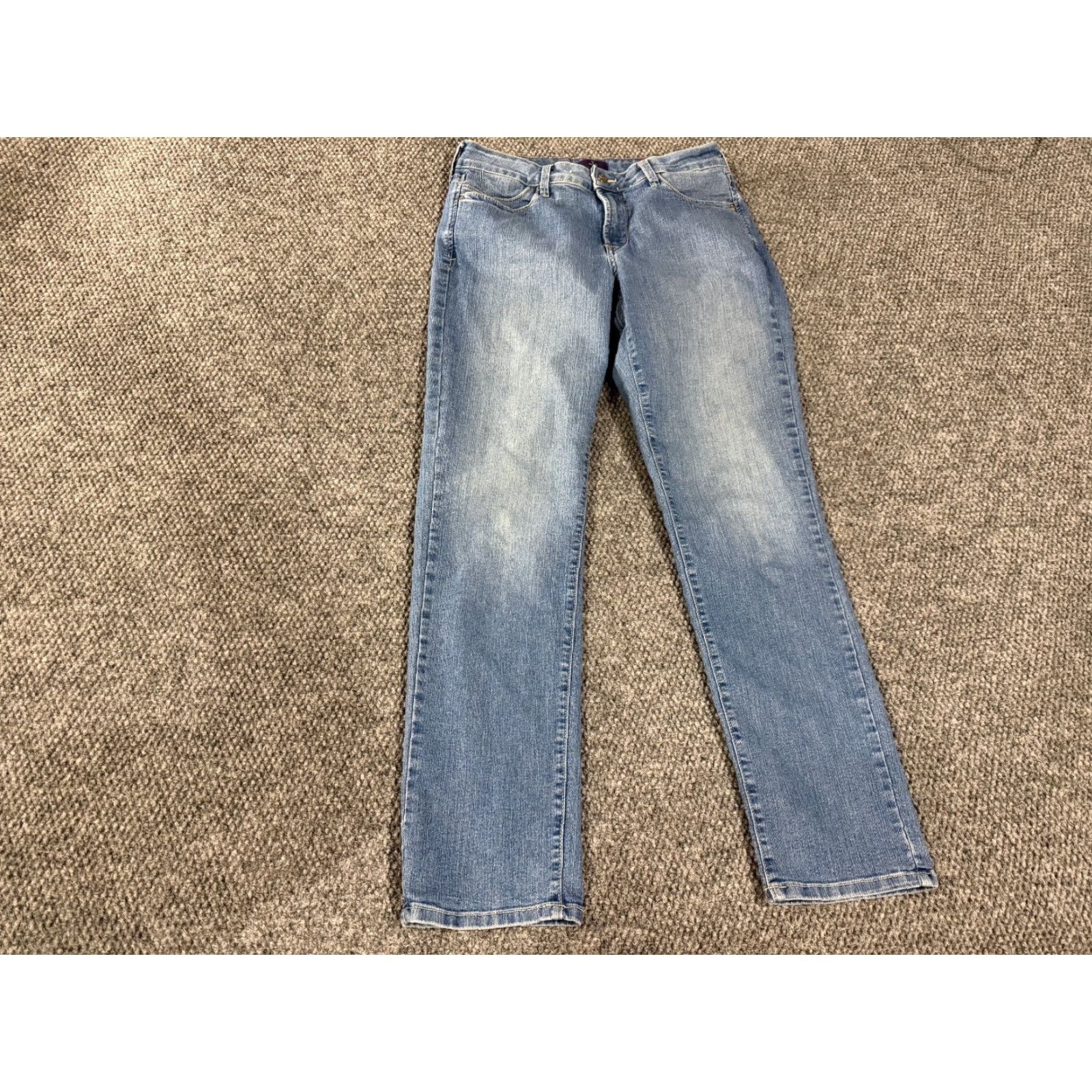 NYDJ NYDJ Jeans Womens 8 Blue Skinny Stretch Denim Light Wash 5-Pocket Regular Inseam 30in Size 30" / US 8 / IT 44 - 2 Thumbnail