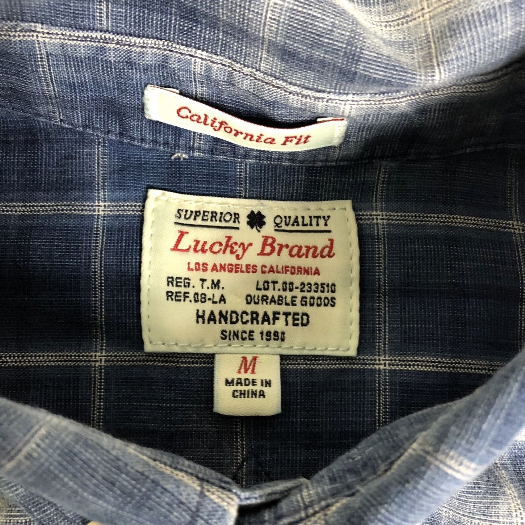 Lucky Brand Lucky Brand Button-Up Shirt Mens Medium Long Sleeve Blue L71 Size US M / EU 48-50 / 2 - 5 Thumbnail