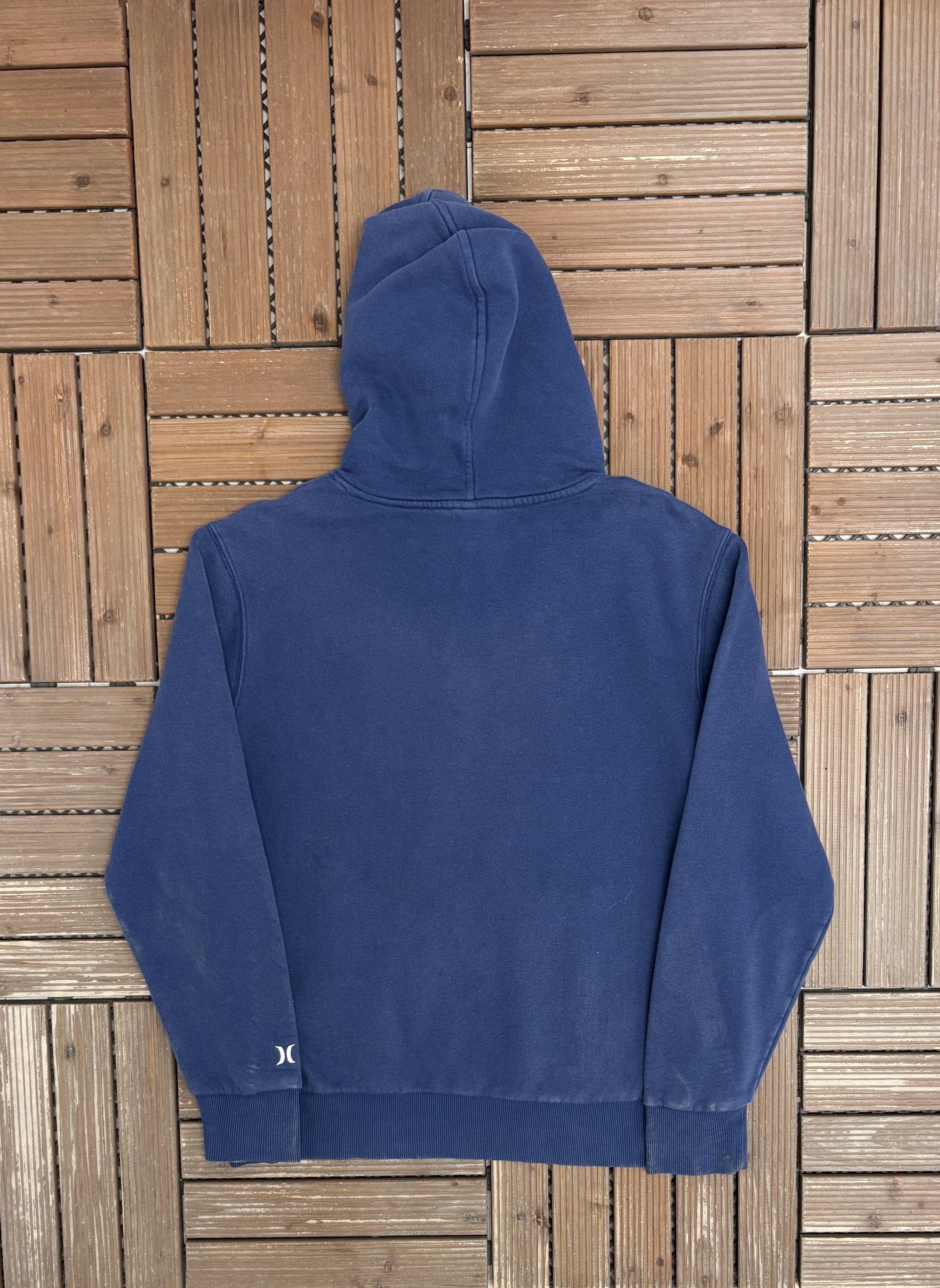 Hurley Hurley Embroidered Vintage Blue Hoodie Sweater Size US M / EU 48-50 / 2 - 4 Thumbnail