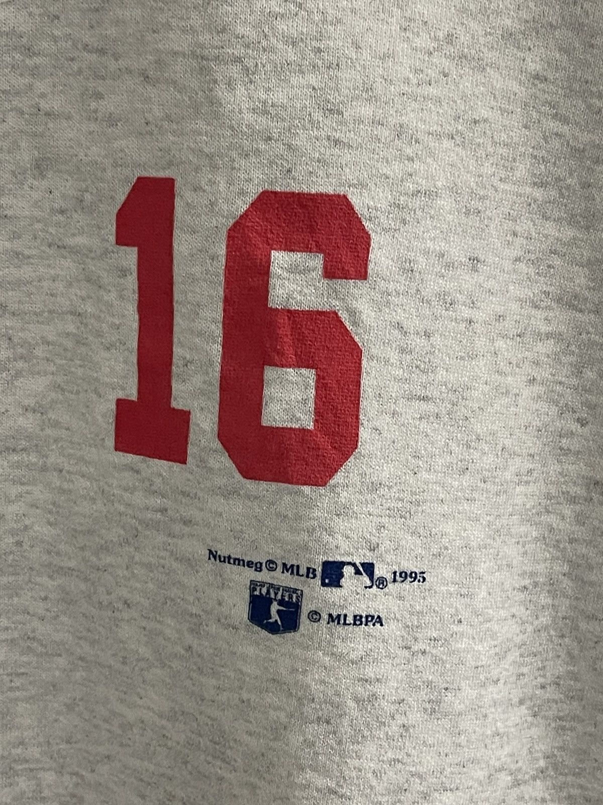 NBA Vintage 90s Dodgers Nutmeg Mills Nomo 16 MLB Sweatshirt Size US L / EU 52-54 / 3 - 6 Thumbnail