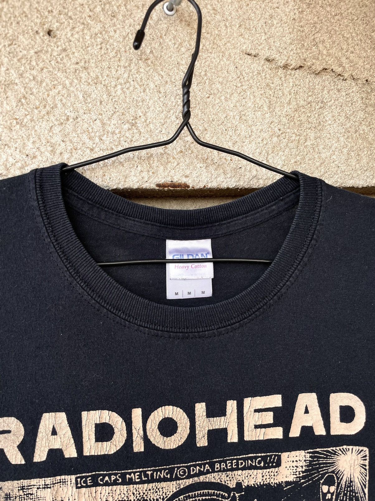 Band Tees Vintage 00s Radiohead Waste Rock Band T-Shirt Faded Black Size US M / EU 48-50 / 2 - 4 Thumbnail