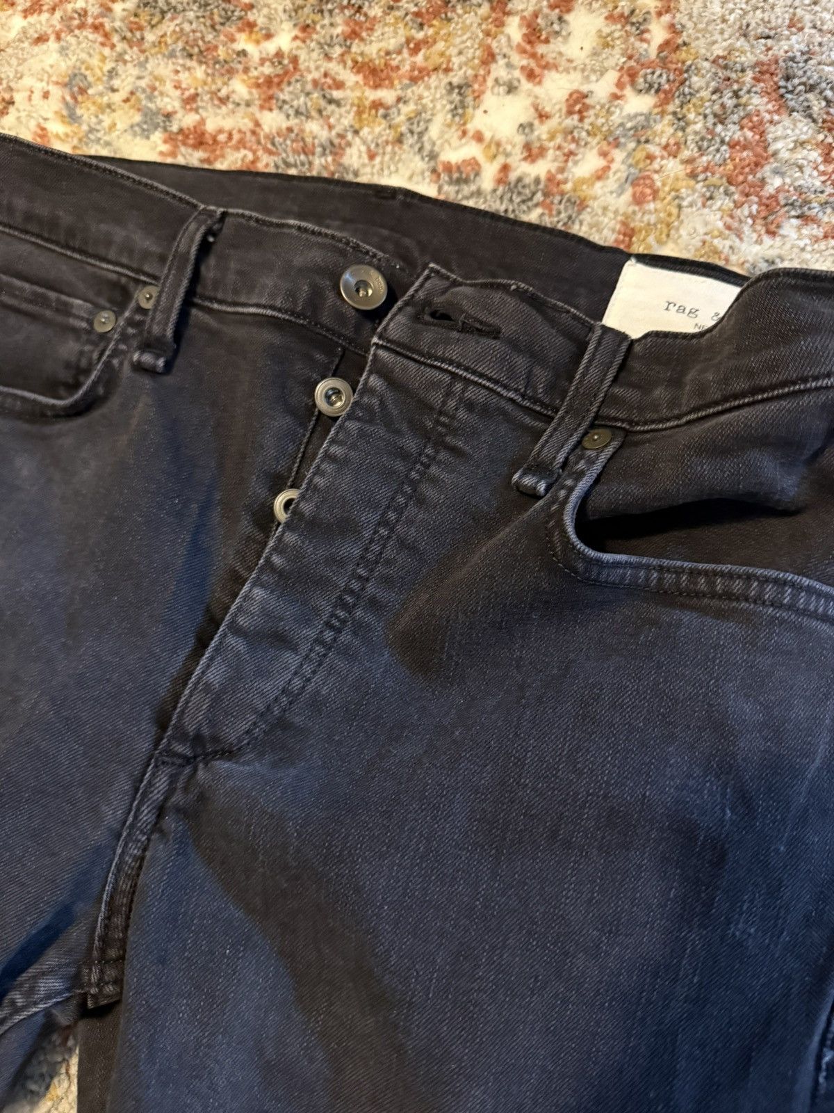 Rag & Bone Rag & Bone Fit 2 Slim Jeans in Sterling Wash Size US 32 / EU 48 - 2 Thumbnail
