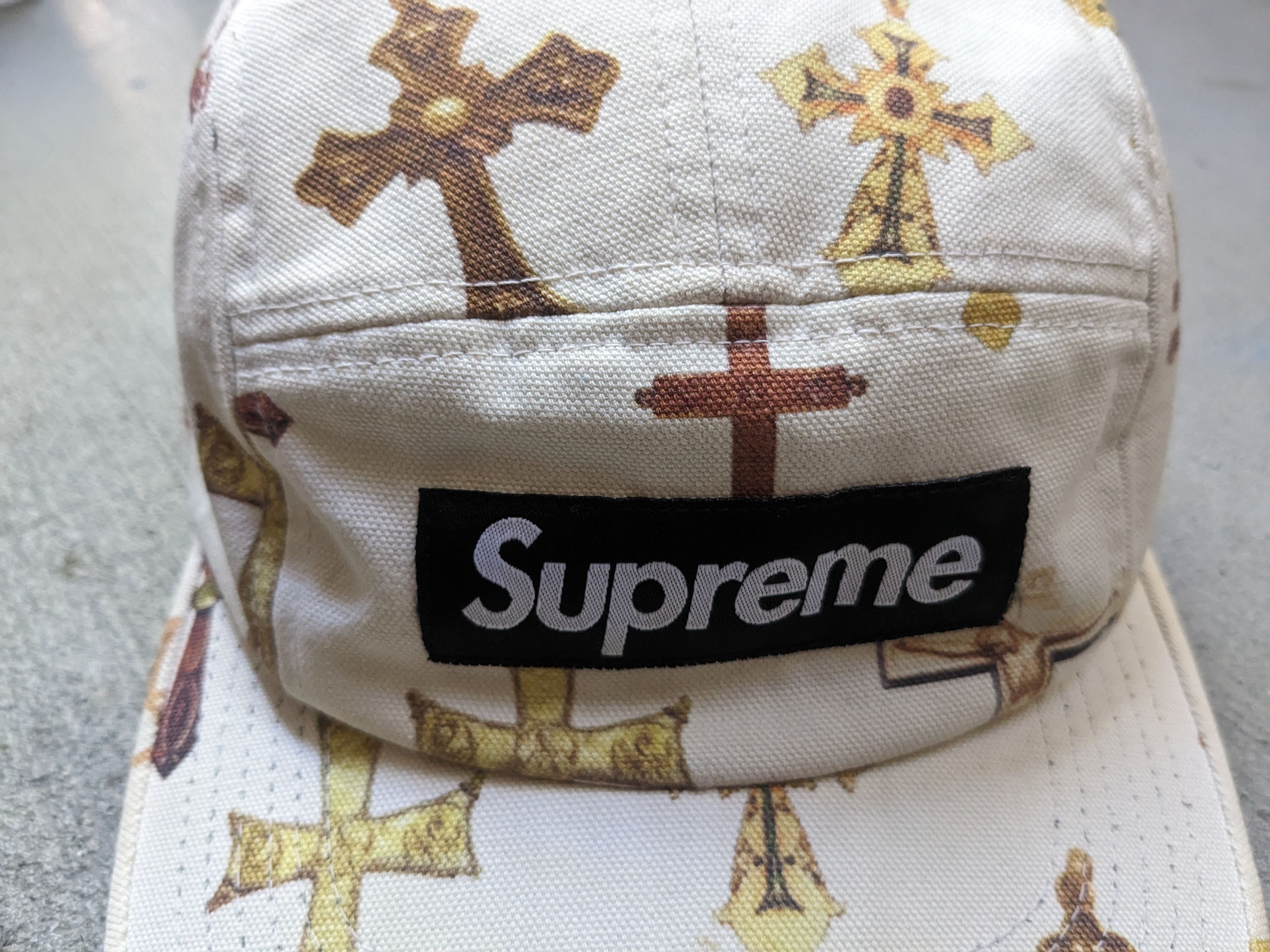 Supreme Crosses Camp Hat White SS/13 Bogo Box Logo