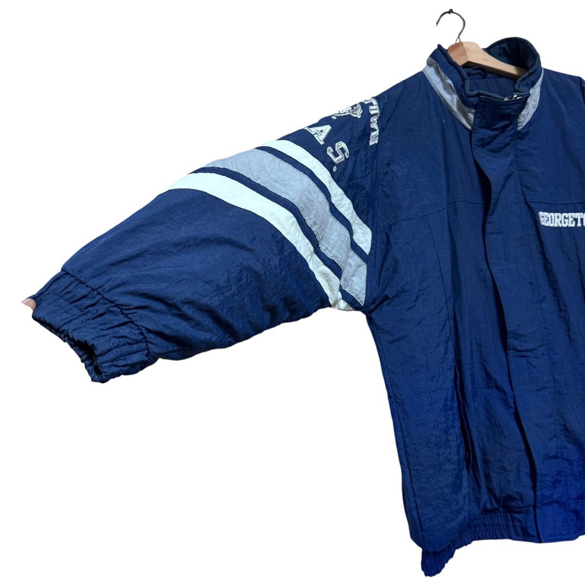 MLB Vintage 90s Starter MLB Georgetown Hoyas Padded Jacket Size US XL / EU 56 / 4 - 4 Thumbnail