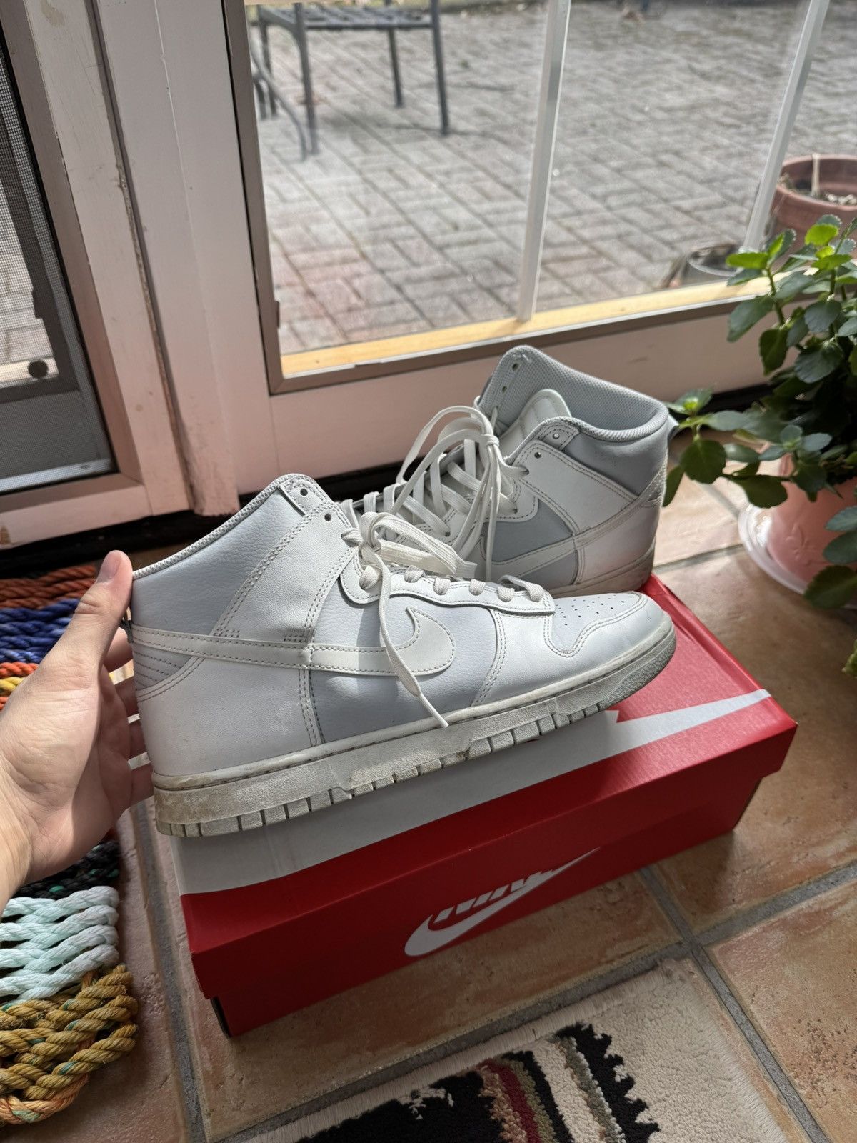 Nike Nike Dunk High "Summit White/Pure Platinum" 10US Size US 10 / EU 43 - 2 Thumbnail