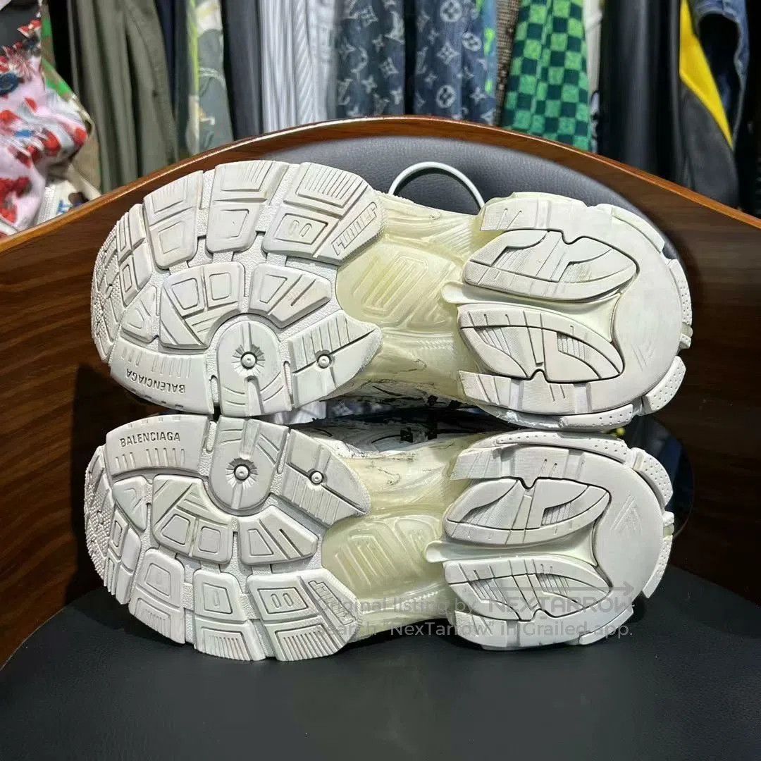 Balenciaga balenciaga runner sneakers with graffiti detailing. Size US 5.5 / EU 38 - 8 Thumbnail