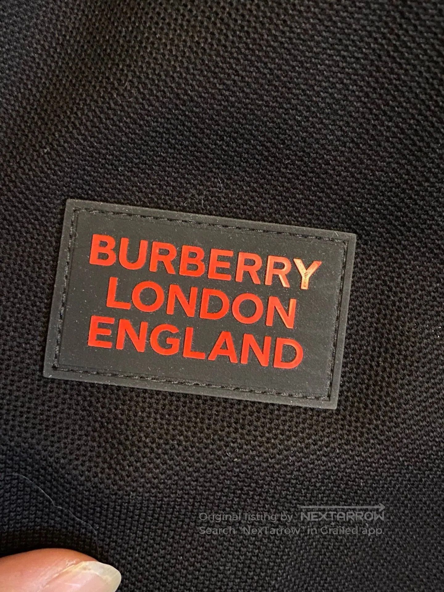Burberry Black Polo Shirt with Red Trim . Size US M / EU 48-50 / 2 - 3 Thumbnail