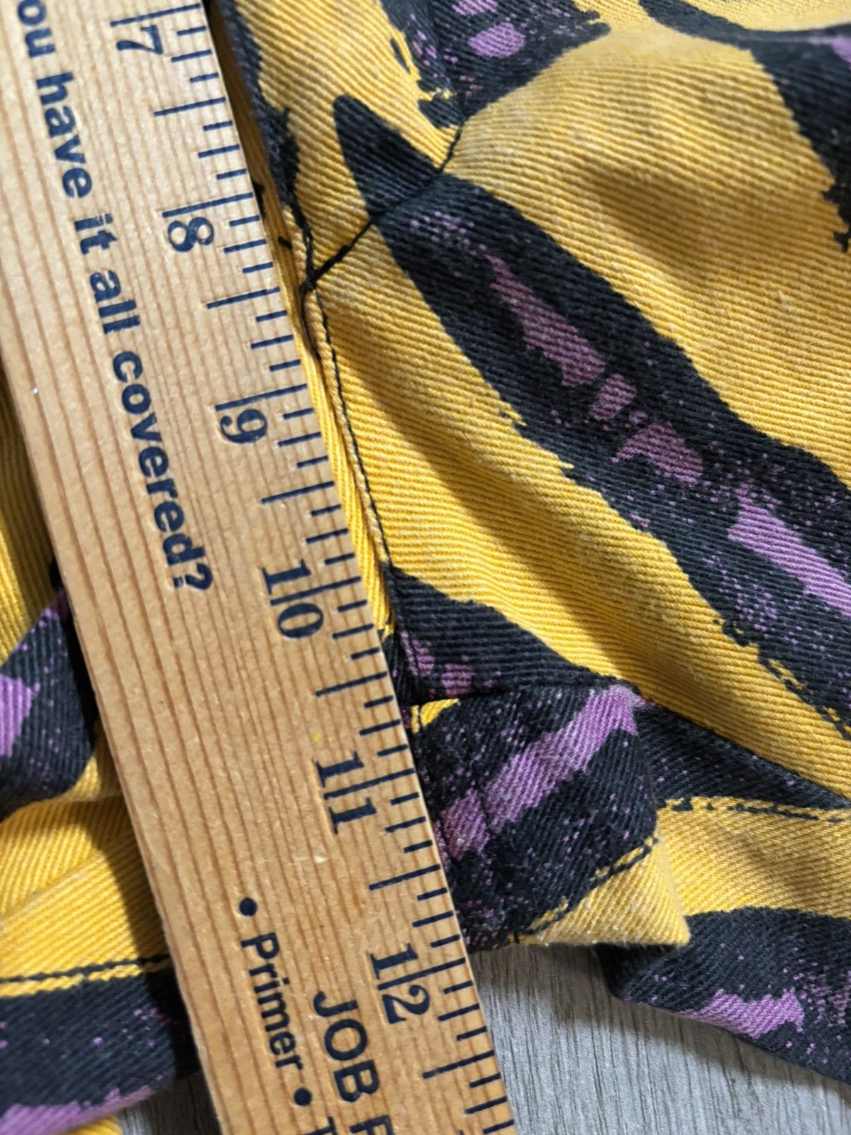 Stephen Sprouse Vintage FW88 Stephen Sprouse Bullet Print Denim Jeans Yellow Size US 34 / EU 50 - 11 Thumbnail
