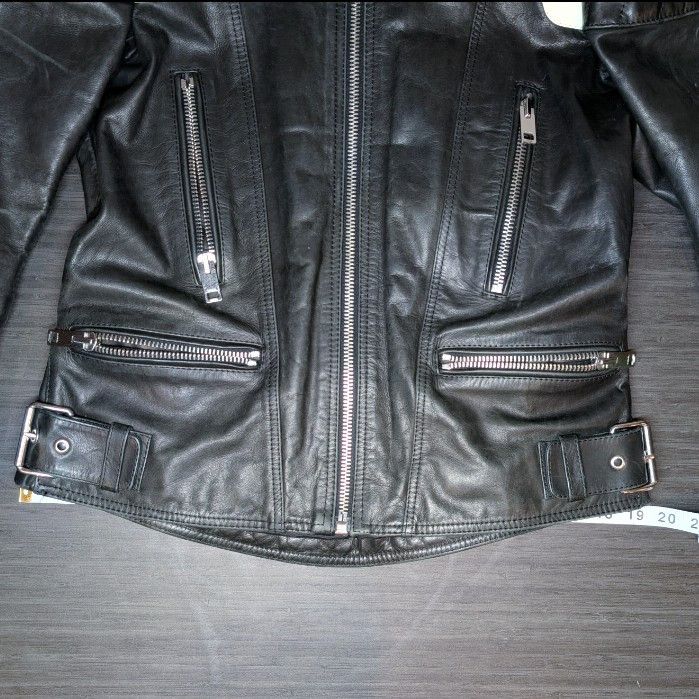 Diesel Diesel Black and White Cowhide Leather Motorcycle Jacket Size US S / EU 44-46 / 1 - 13 Thumbnail