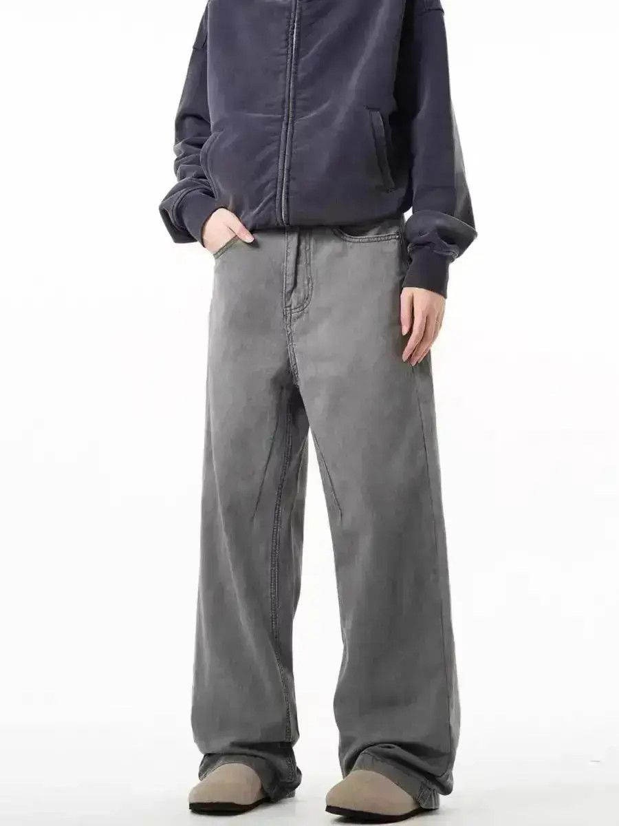Japanese Brand Retro street bootcut casual straight jeans Size US 32 / EU 48 - 3 Thumbnail