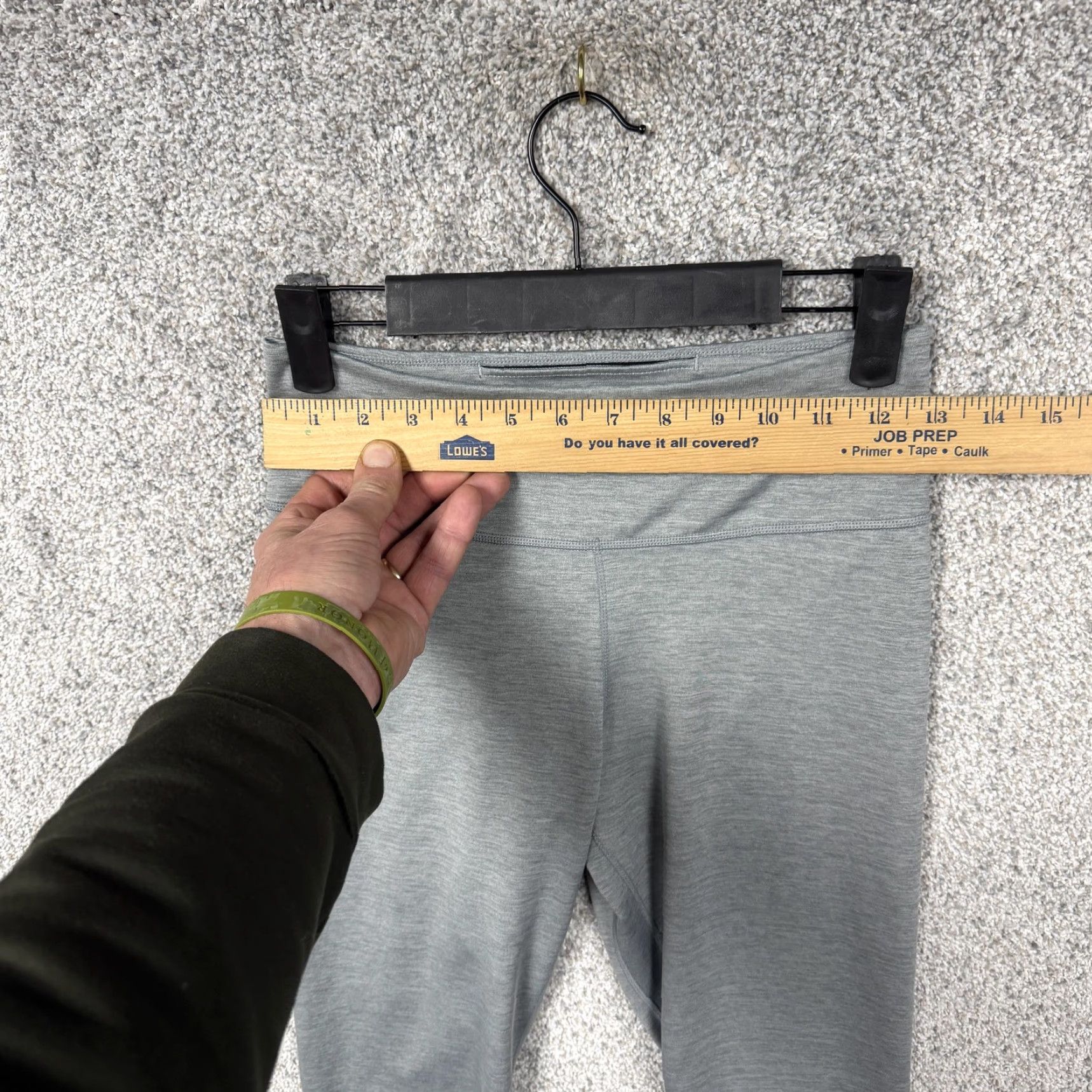 Nike Nike Dri-FIT Leggings Womens S 26x26 Gray Ankle High Rise Slim Fitness Activewear Athleisure Size 28" / US 6 / IT 42 - 2 Thumbnail