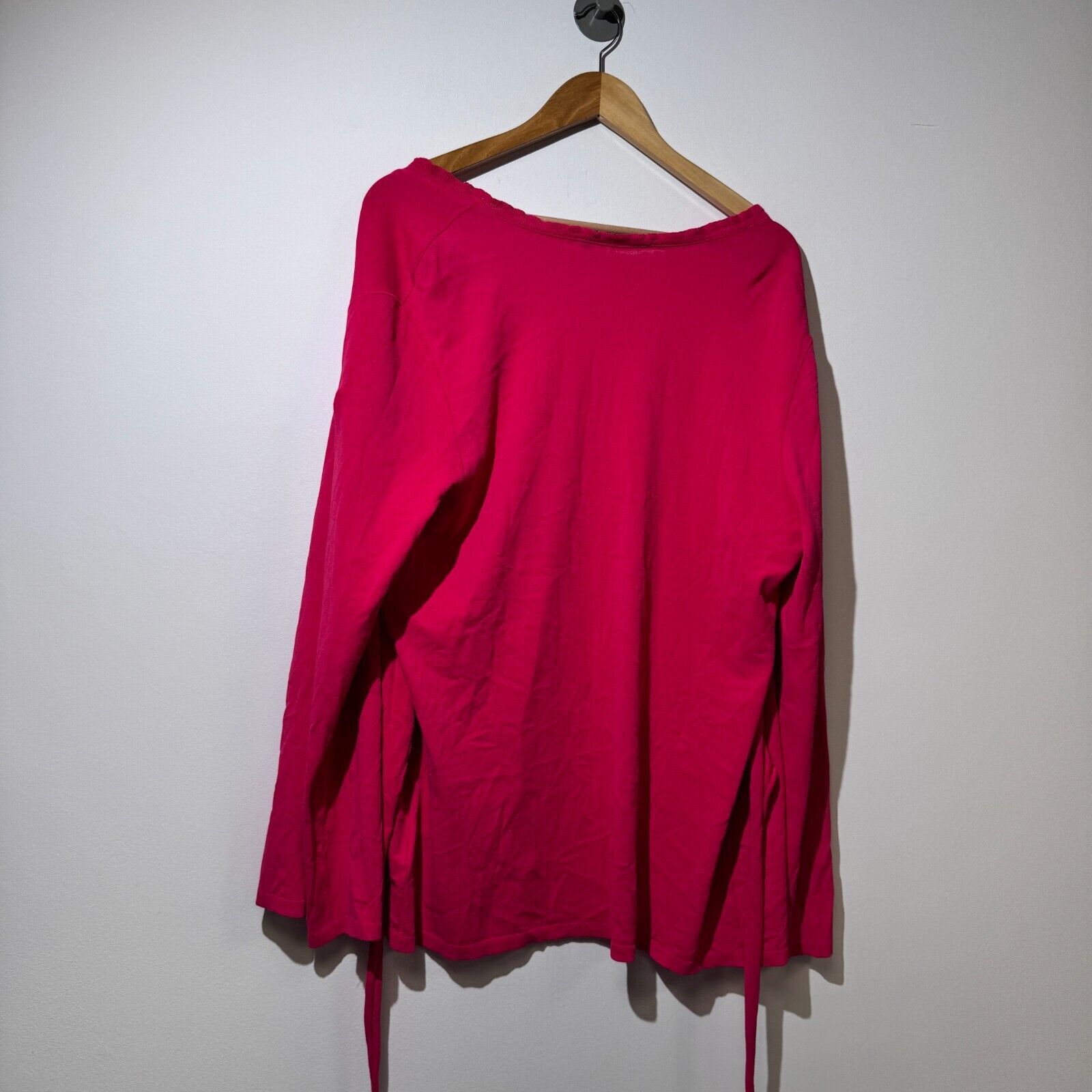 Vintage Marc Cain Pink Red Viscose Cardigan Sweater Size L 90s Y2K Size US L / EU 52-54 / 3 - 11 Thumbnail