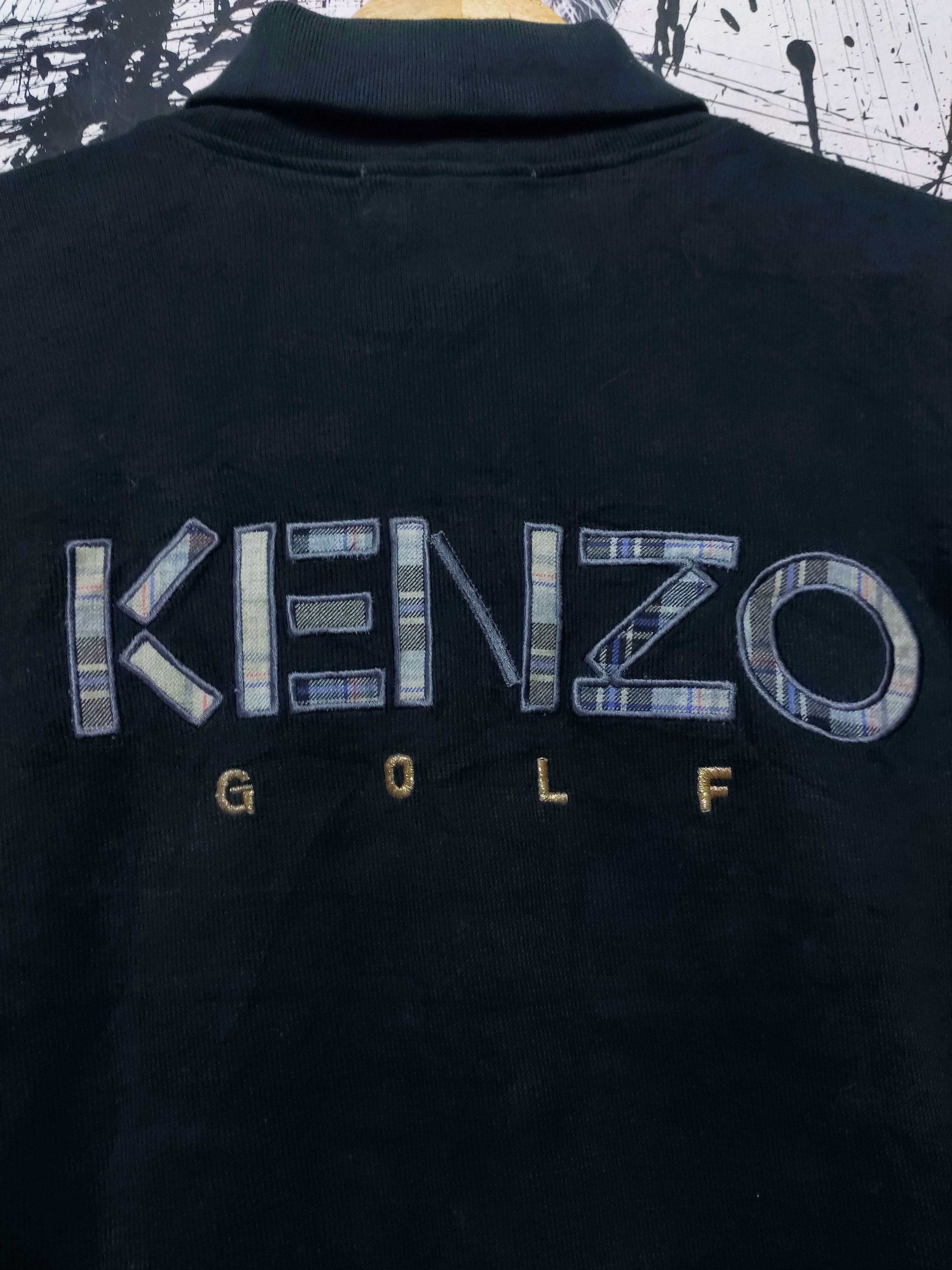 Kenzo KENZO GOLF 2 TONE COLOURS SWEATSHIRT BUTTON UP Size US XL / EU 56 / 4 - 7 Thumbnail