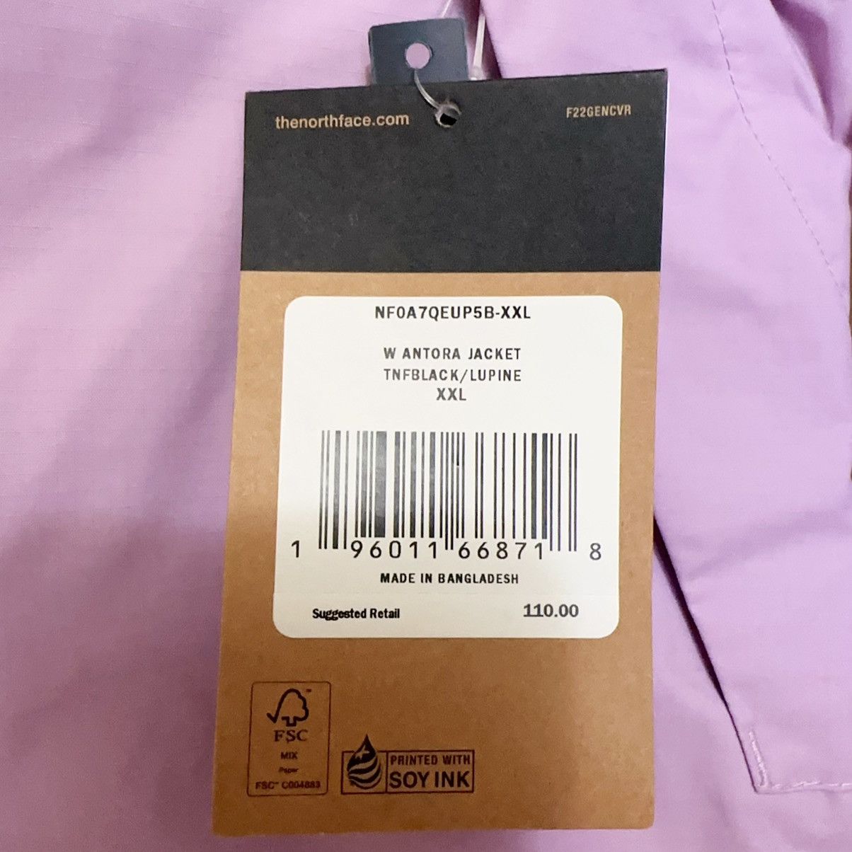 The North Face NWT The North Face Antora Jacket Women's Purple size XXL Size XXL / US 16-18 / IT 52-54 - 5 Thumbnail