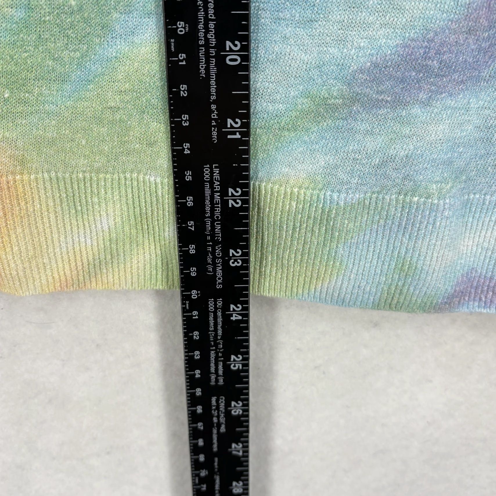 Talbots Talbots Sweater Womens Medium Multicolor Rainbow Tie Dye Linen Blend Scoop Neck Size M / US 6-8 / IT 42-44 - 6 Thumbnail