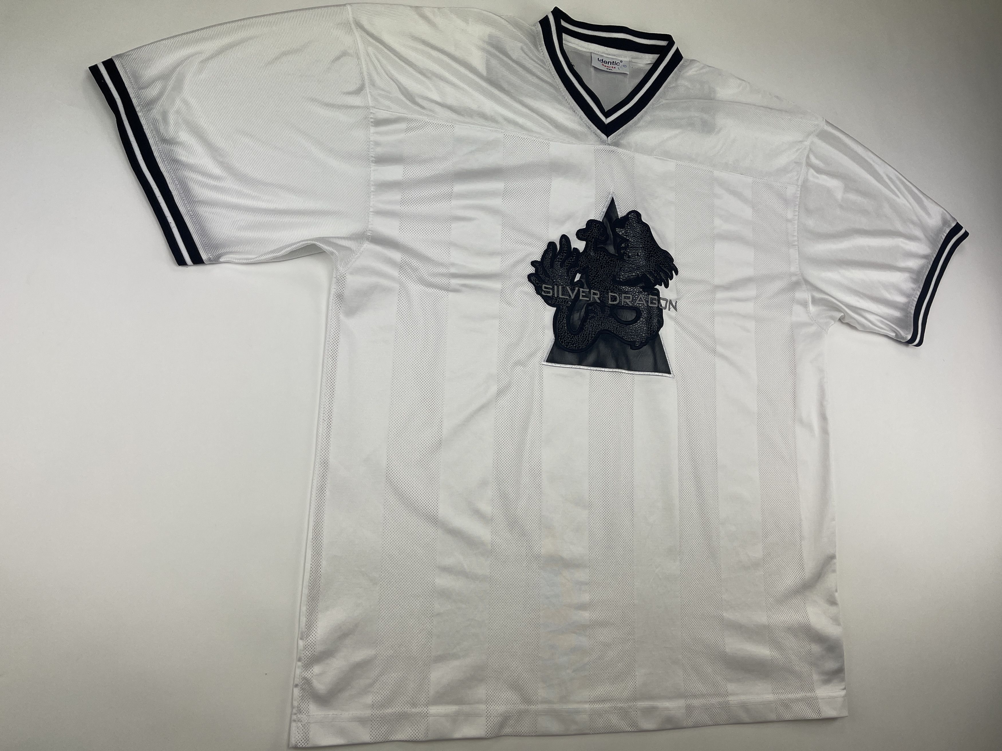 Vintage Silver Dragon jersey, white, vintage hip hop t-shirt 90s XXL Size US XXL / EU 58 / 5 - 2 Thumbnail