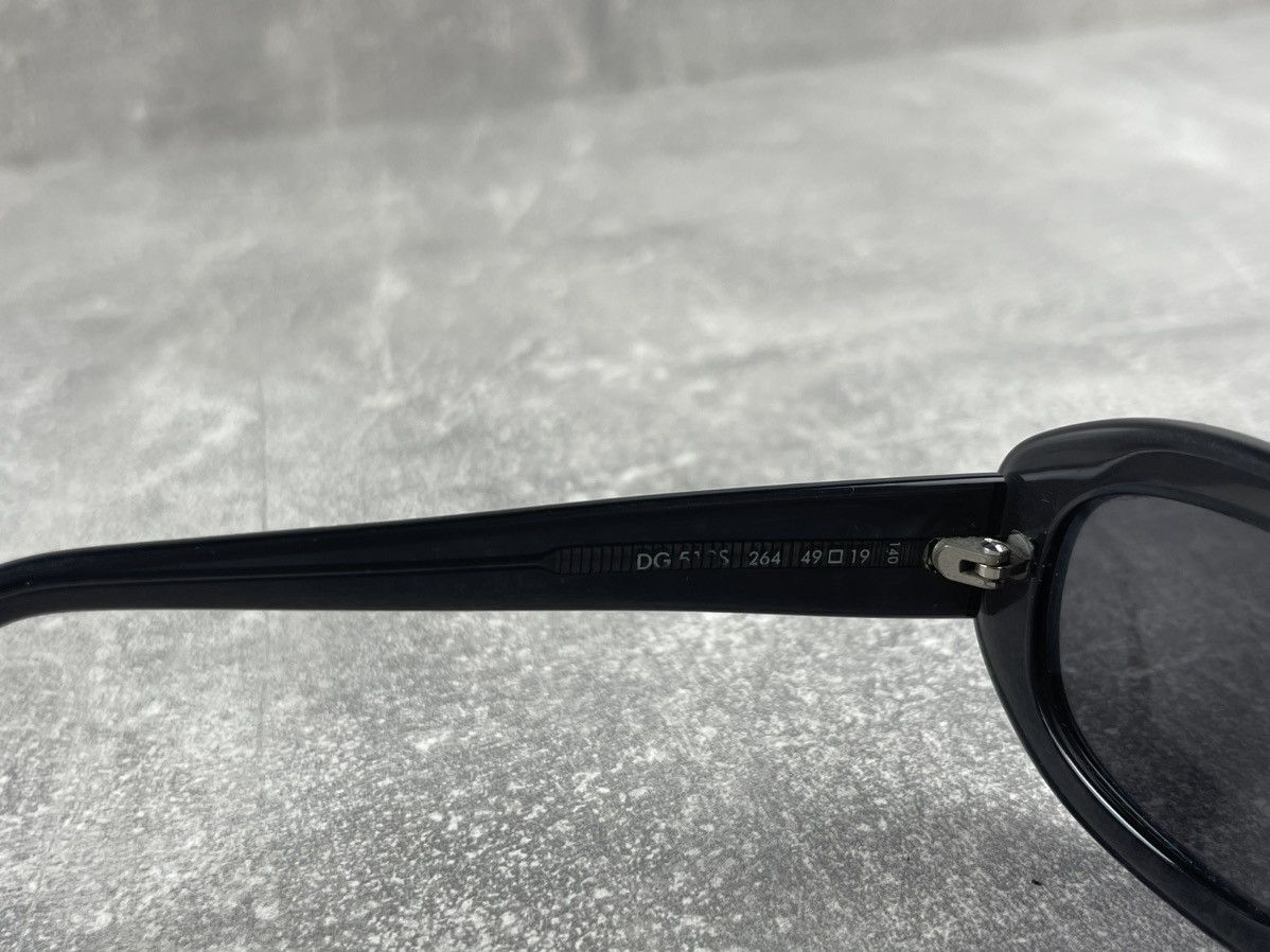 Dolce & Gabbana Dolce & Gabbana DG Black Oval Sunglasses 90s Y2K Unisex Size ONE SIZE - 8 Thumbnail
