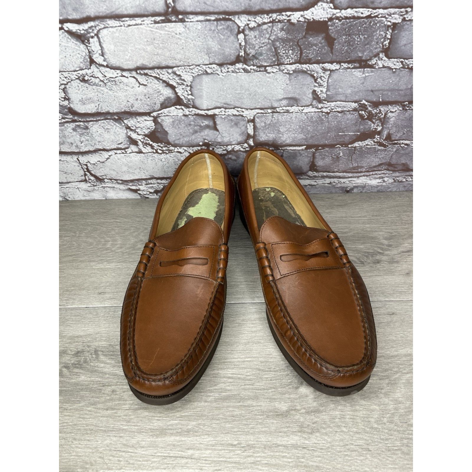 Mephisto Mephisto Spinnaker Brown Leather Penny Loafers Casual Shoes Size US 11.5 / EU 44-45 - 3 Thumbnail