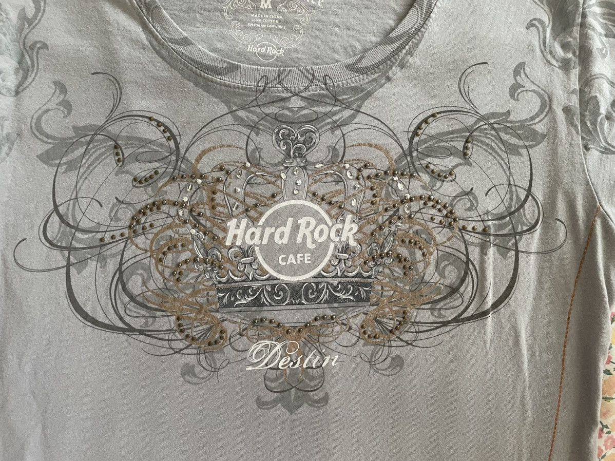 Hard Rock Cafe Hard Rock Couture “Stone Crown” Tee Medium Embellished MINT Size M / US 6-8 / IT 42-44 - 2 Thumbnail