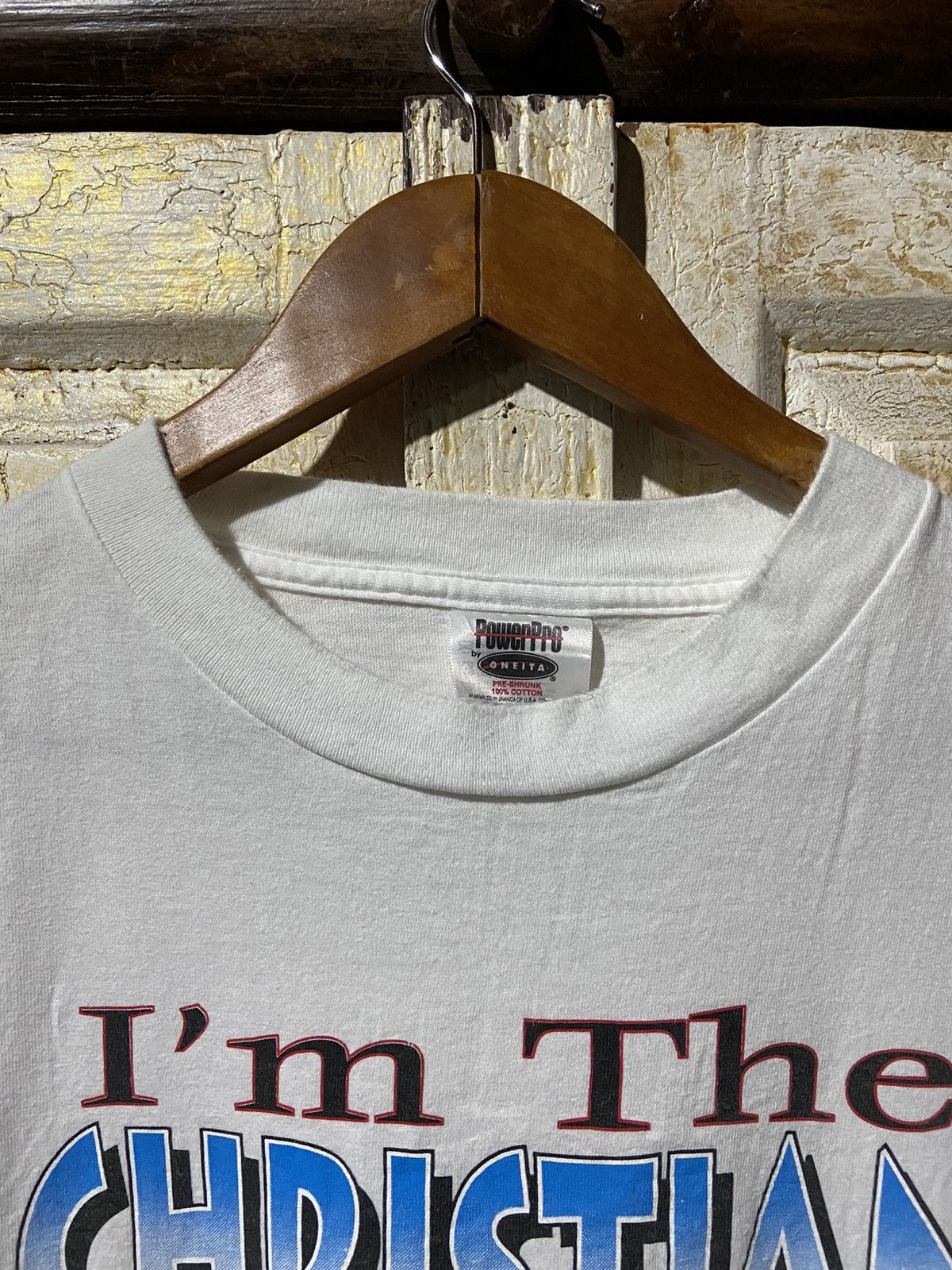 Vintage vintage i’m the christian the devil waned you about size XL Size US XL / EU 56 / 4 - 3 Thumbnail