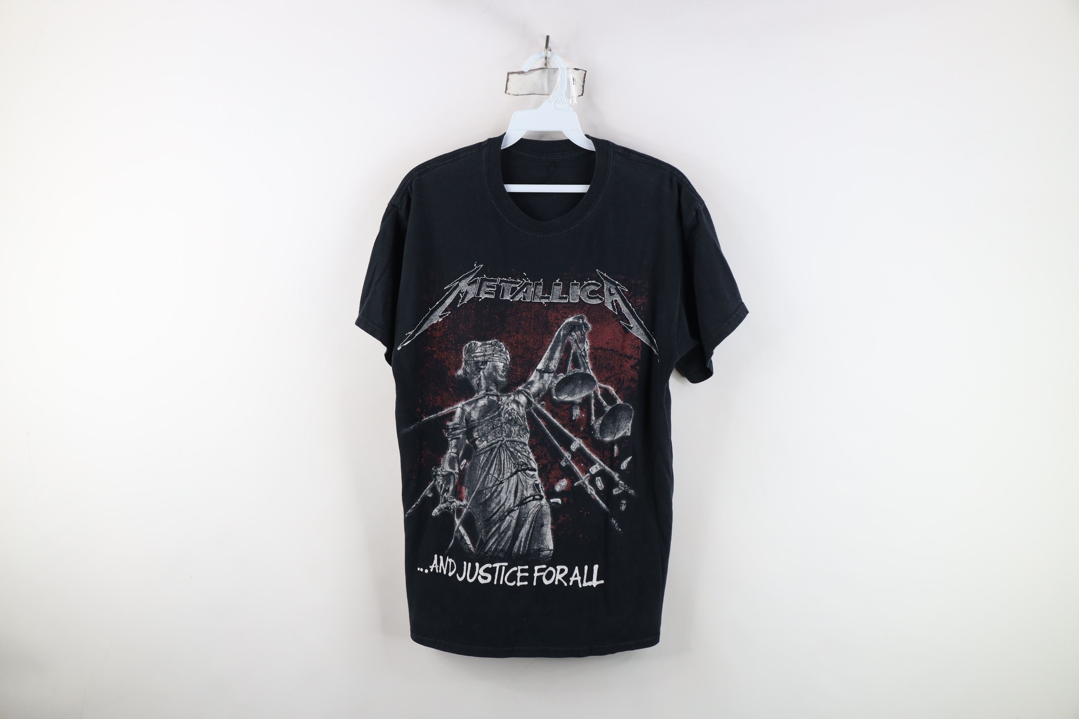 Vintage Retro Justice For All Metallica Band Short Sleeve T-Shirt Size US M / EU 48-50 / 2 - 1 Thumbnail